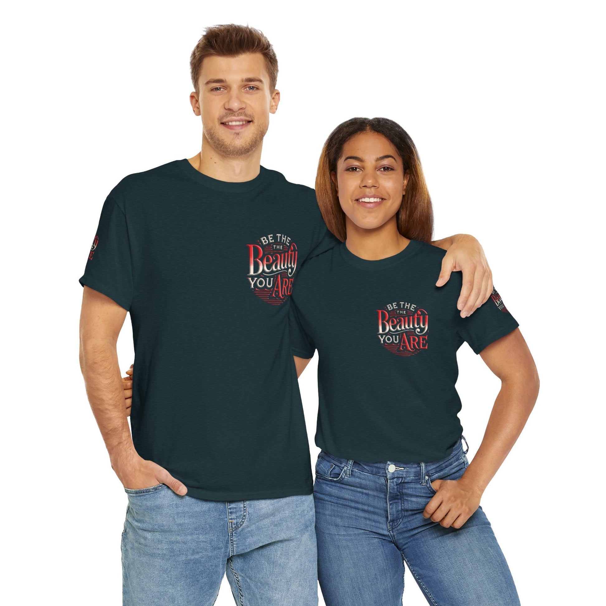 Unisex Heavy Cotton T-shirt - Be the Beauty You Are  Classic & Comfy