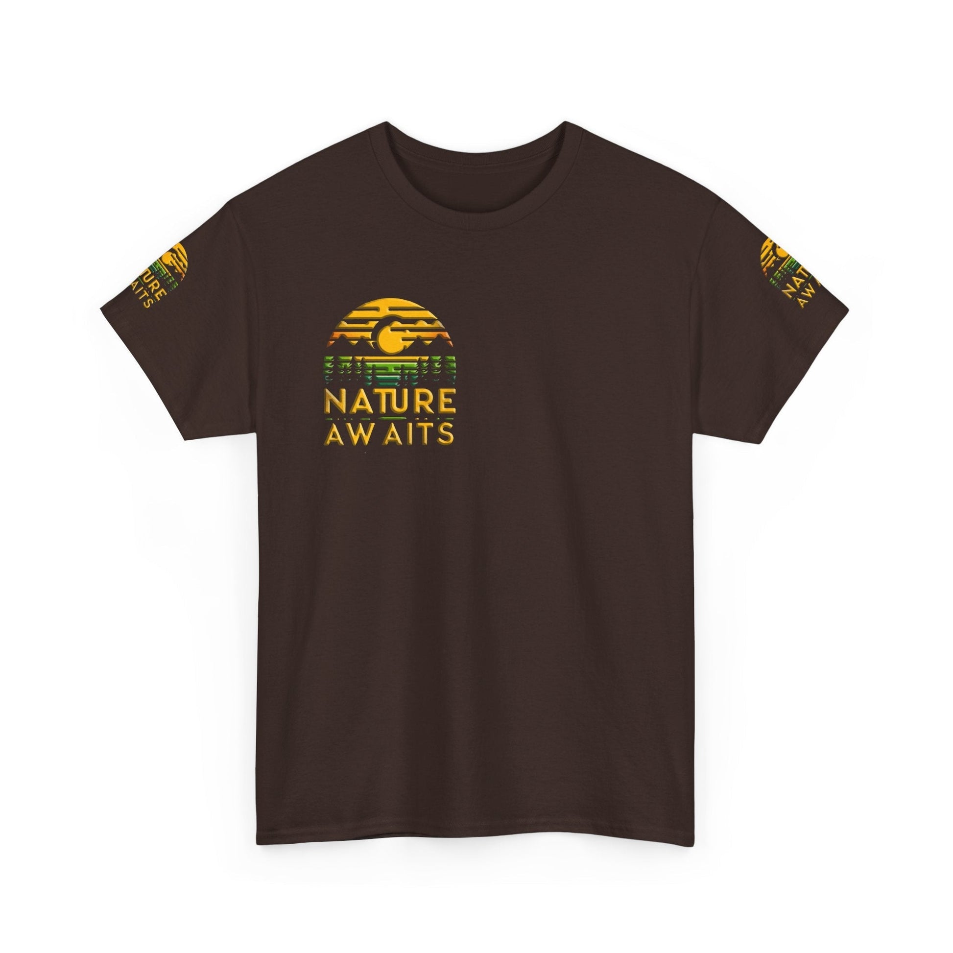 Unisex Heavy Cotton t-shirt nature Awaits t-shirt for Durability
