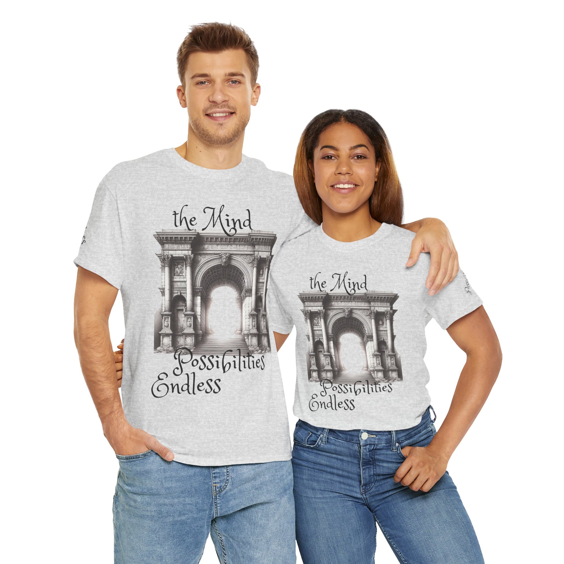 Unisex Heavy Cotton T-shirt - The Mind - Endless Possibilities Endless