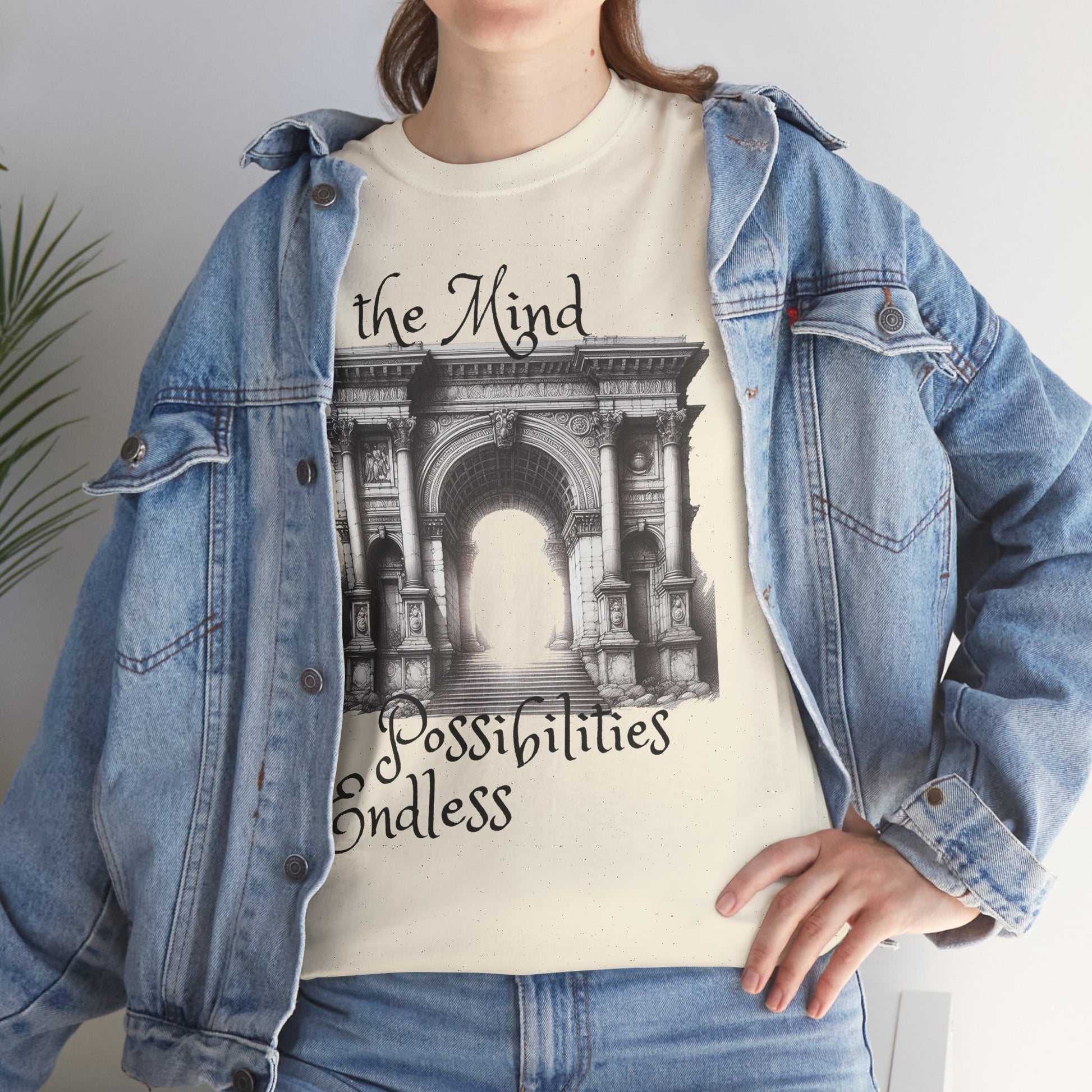 Unisex Heavy Cotton T-shirt - The Mind - Endless Possibilities Endless