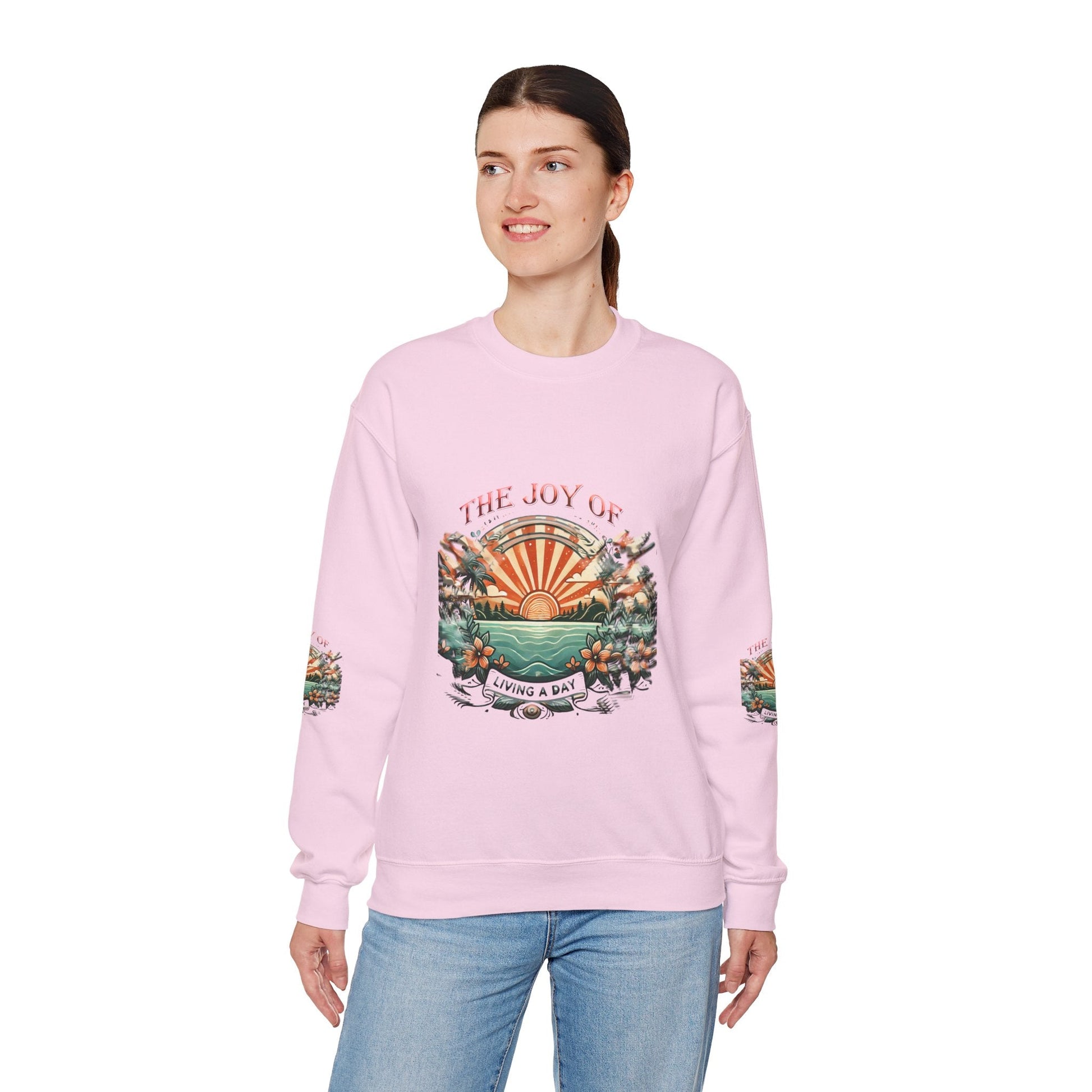 Unisex Heavy Blend - Crewneck Sweatshirt- The Joy Of Living a Day