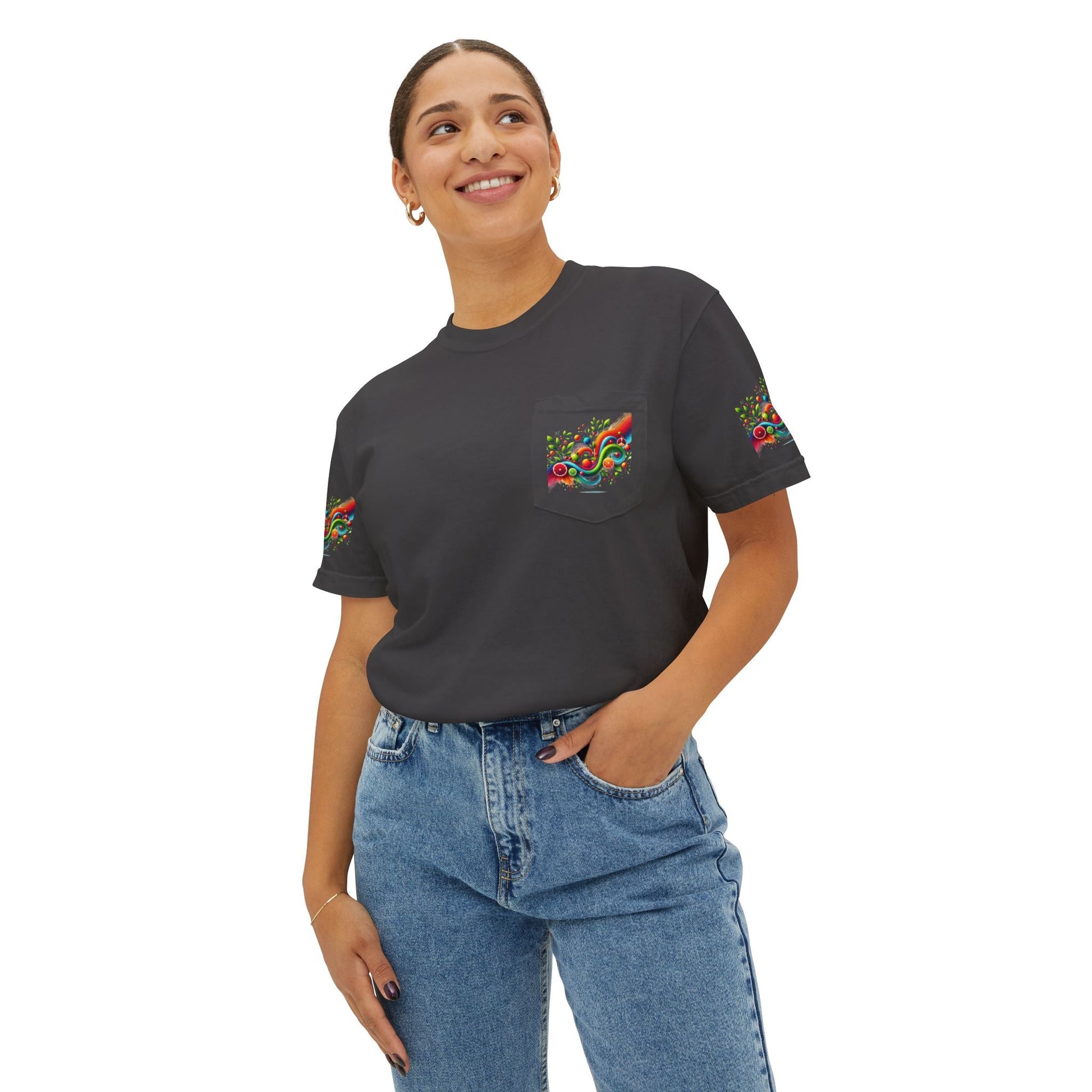 Unisex Garment-Dyed Pocket T-shirt -  Beauty - In Simple Design