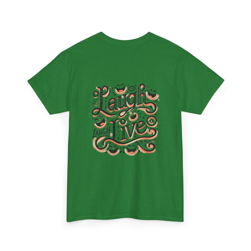Unisex Heavy Cotton T-shirt  - Laugh Live III Built for Everyday Style