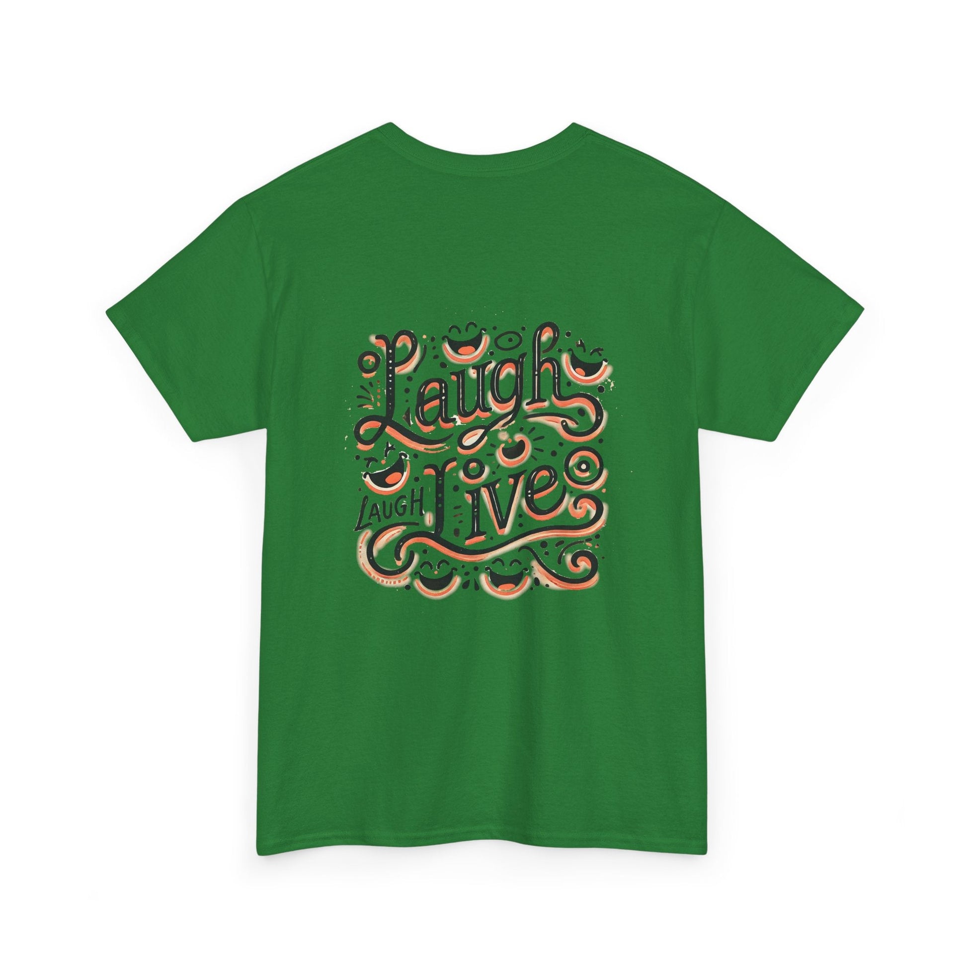 Unisex Heavy Cotton T-shirt  - Laugh Live III Built for Everyday Style
