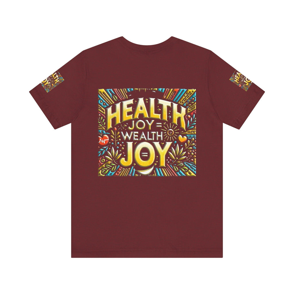 Unisex Jersey Short Sleeve T-shirt – Health Joy - Wealth Joy | Comfy Fit