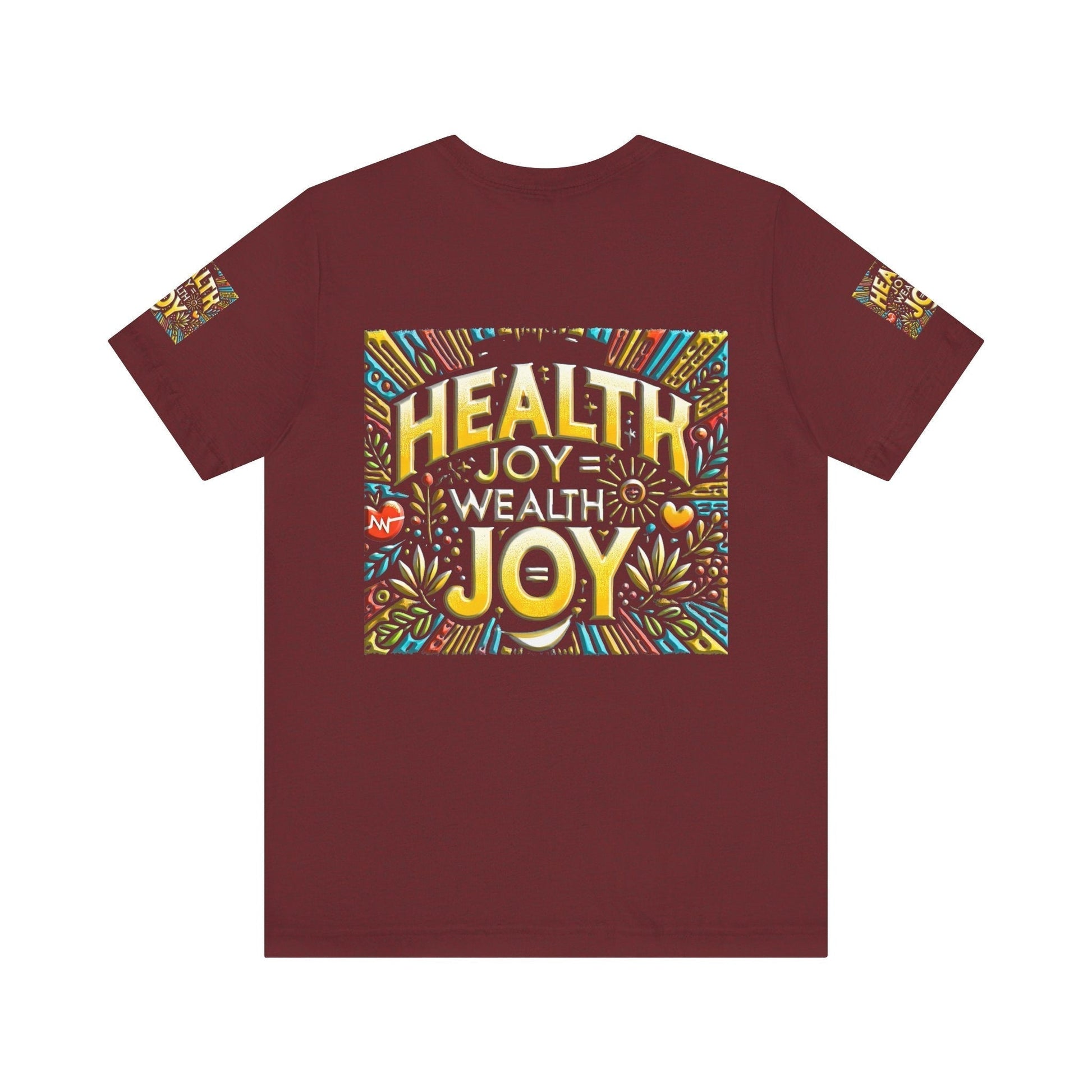Unisex Jersey Short Sleeve T-shirt – Health Joy - Wealth Joy | Comfy Fit