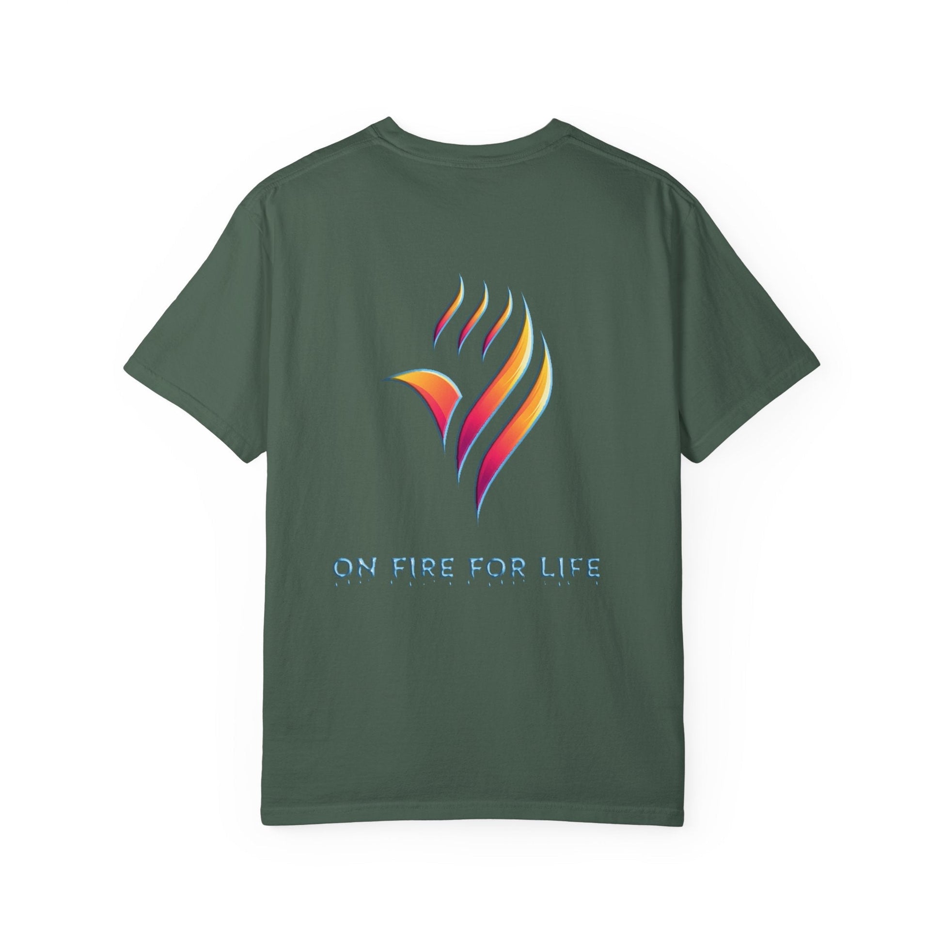 Unisex Garment-Dyed T-shirt - On Fire for Life Ethically Made