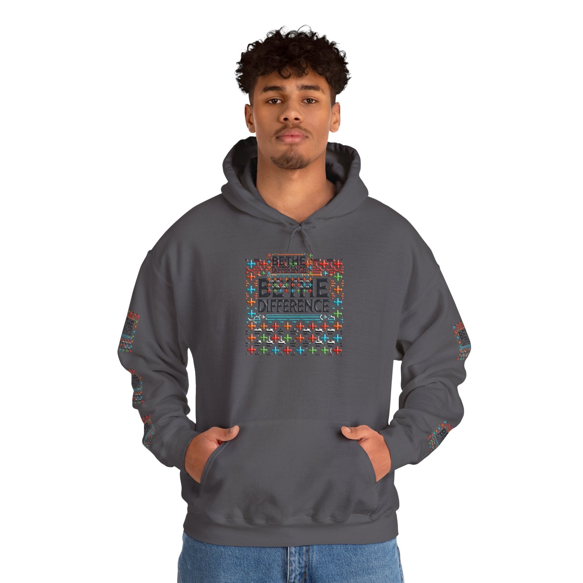 Heavy Blend - Hooded Sweatshirt Be The Difference Cozy, Soft, Stylish