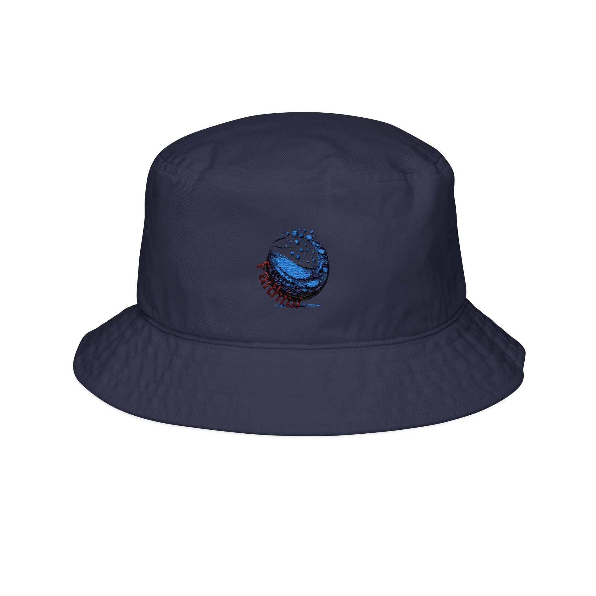 Stylish Embroidered Waves Bucket Hat for sun protection, perfect for beach lovers and outdoor adventures.
