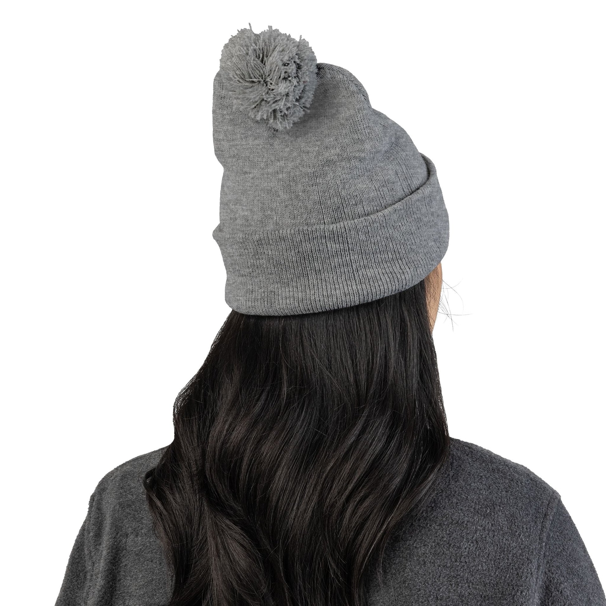 Pom-Pom Knit Cap - I AM- Cozy Knit Beanie for Winter Style