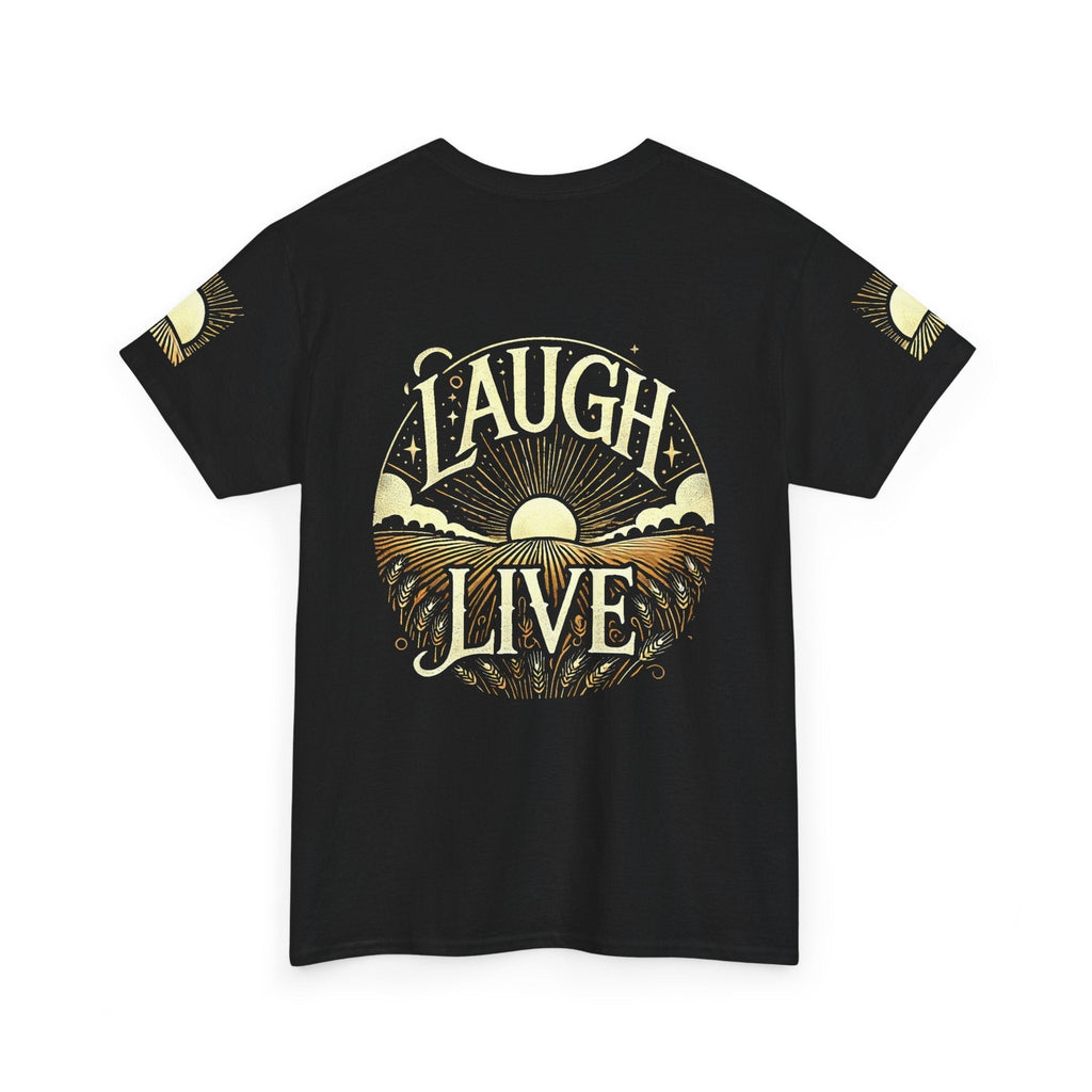 Unisex Heavy Cotton T-shirt - Laugh Live II  Built for Everyday Style