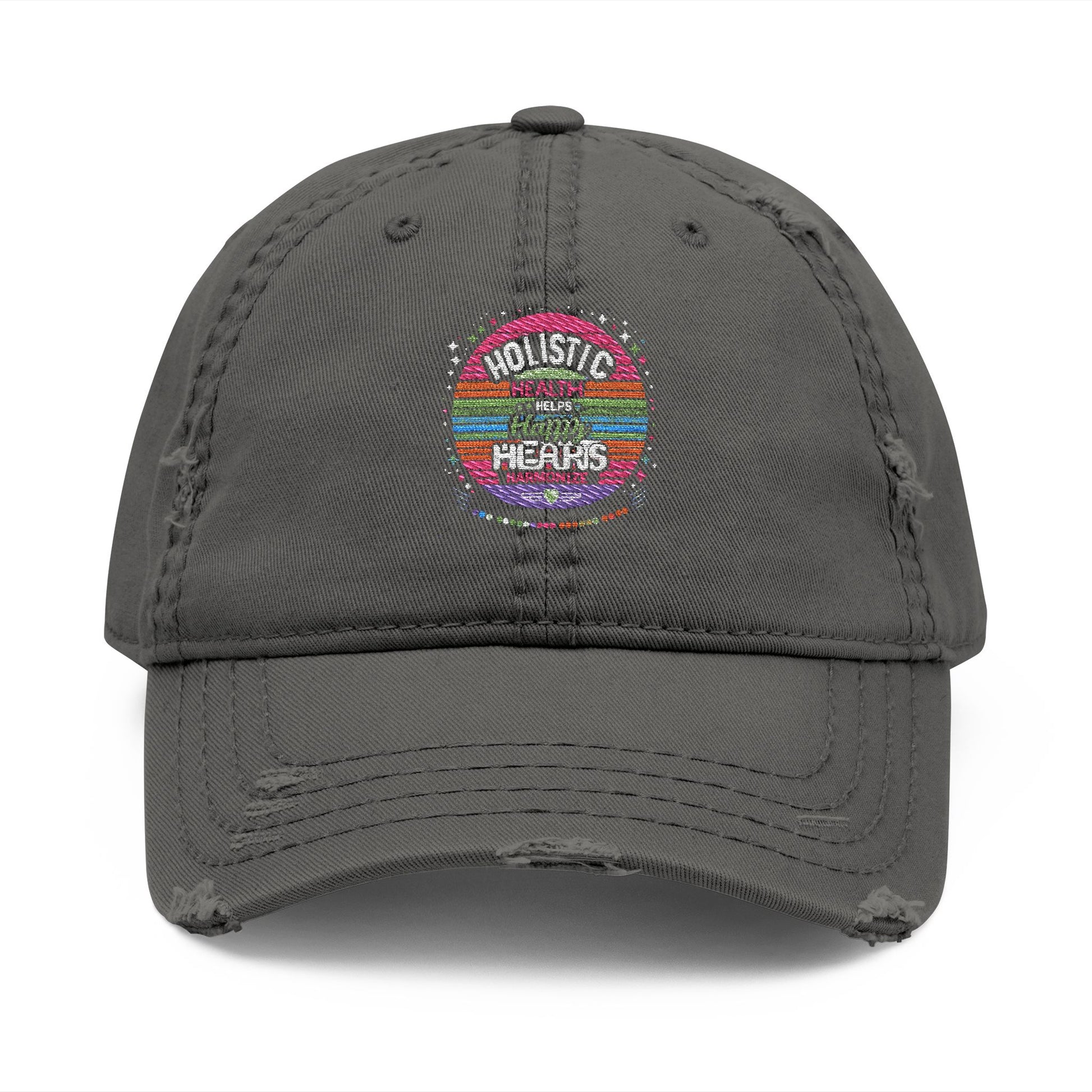 Distressed Dad Hat - Embroidered Casual Stylish Comfort for Everyday Wear