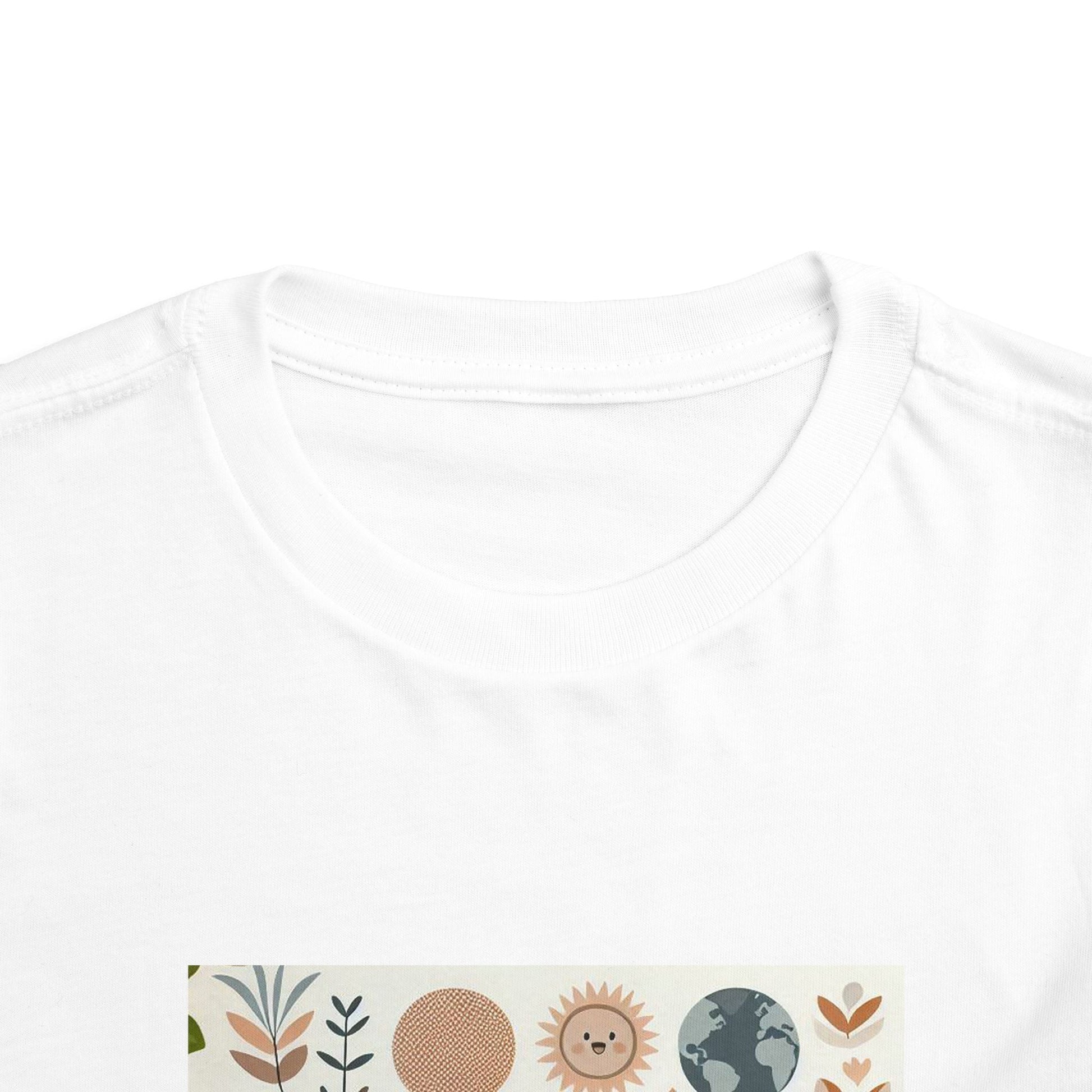 Eco-Friendly Toddler Short Sleeve T-shirt - with Nature Print
