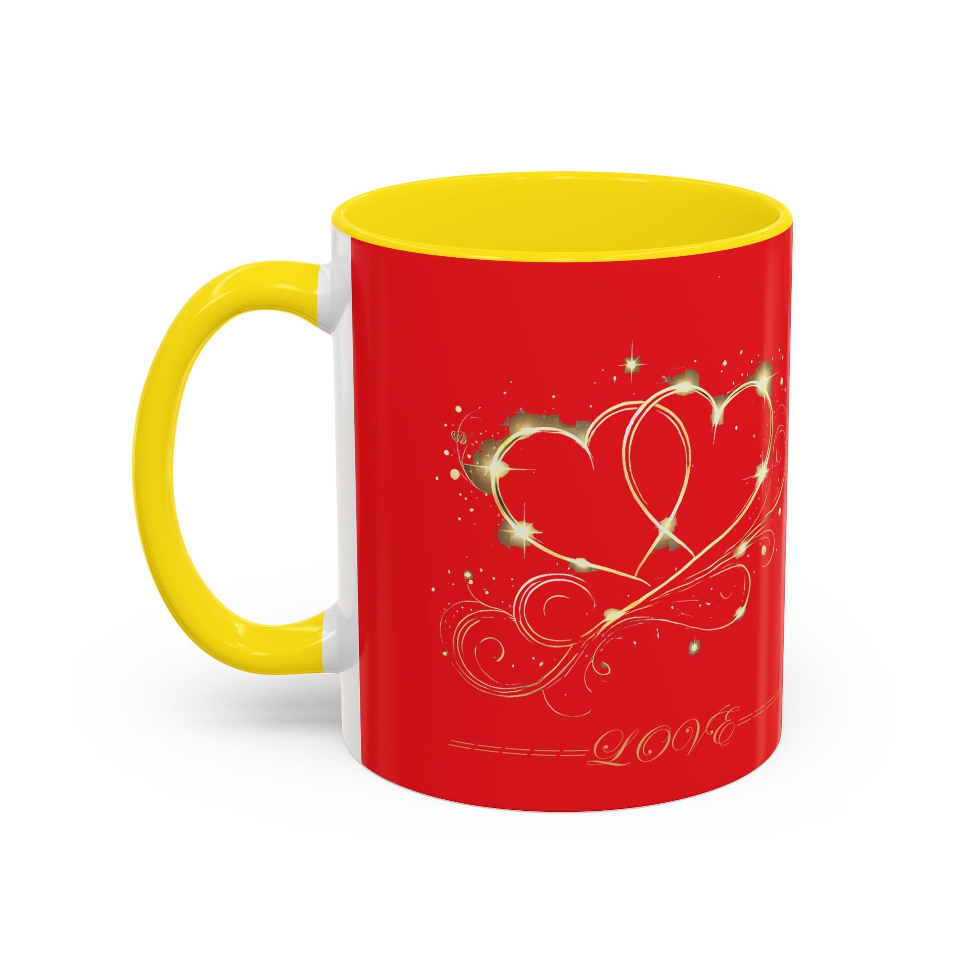 Accent Coffee Mug - (11, 15oz) Valentine Mug Special Bold Color