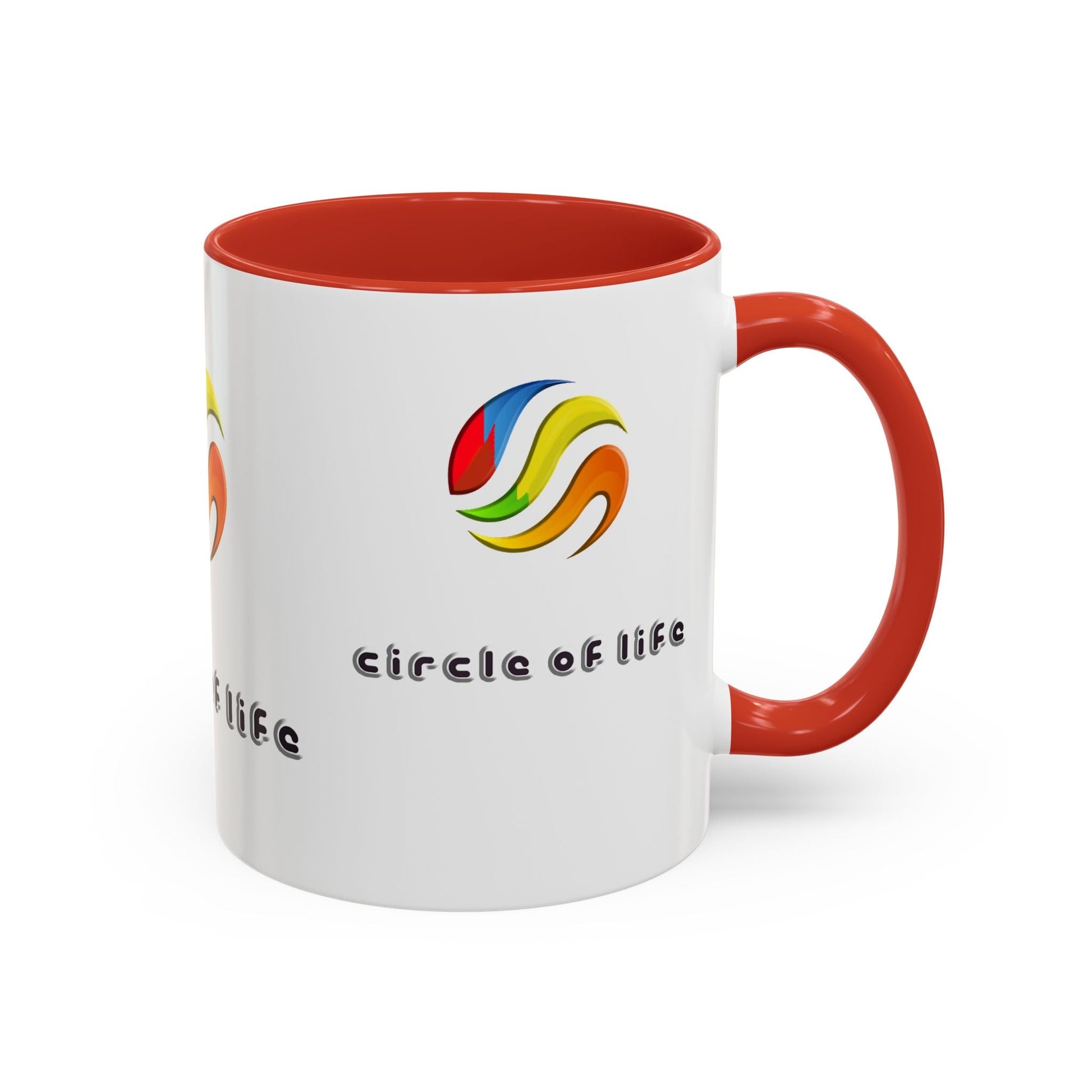 Accent Coffee Mug - (11, 15oz) Circle of Life Stylish Ceramic Mug