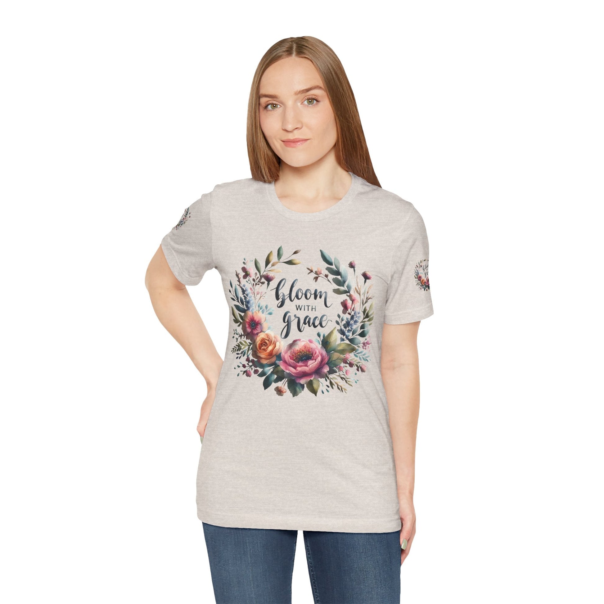Floral Inspirational T-shirt | Graceful & Vibrant Everyday Wear