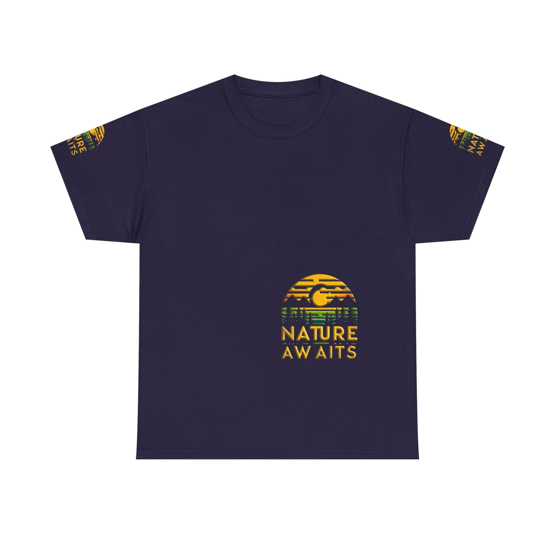 Unisex Heavy Cotton t-shirt Nature Awaits t-shirtt for Comfort