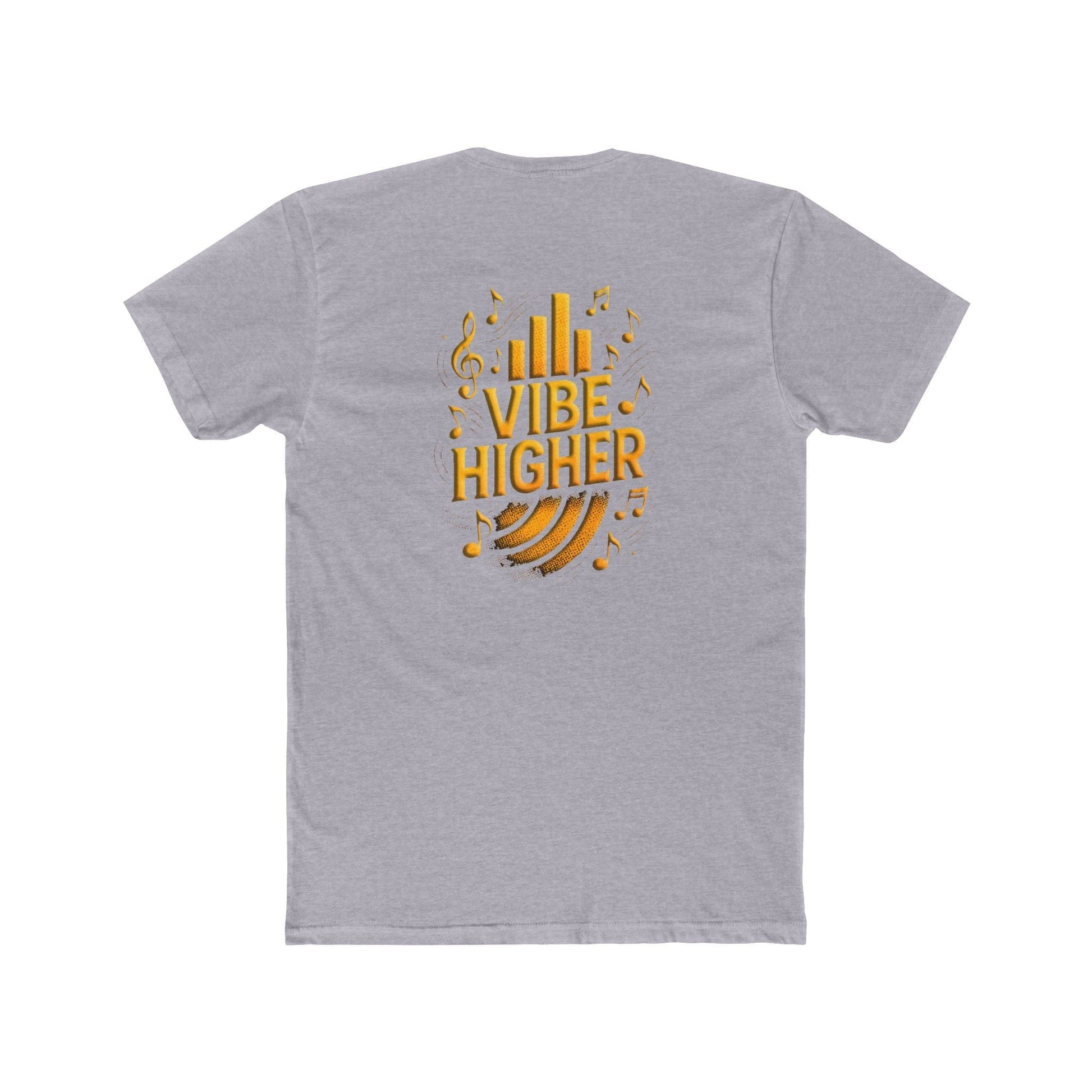 Vibe Higher Crew T-Shirt - Everyday Casual Wear, Unisex Cotton Shirt