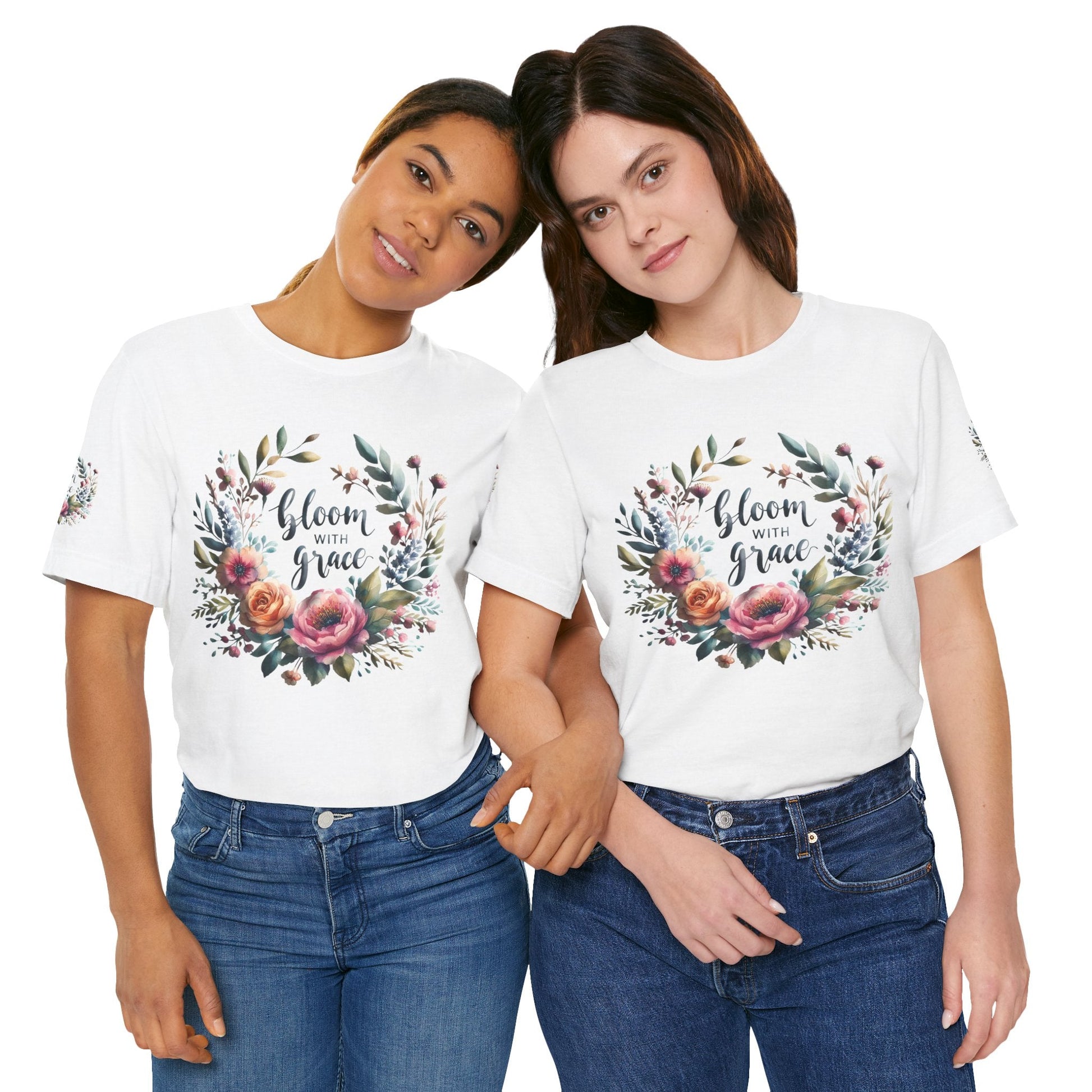 Floral Inspirational T-shirt | Graceful & Vibrant Everyday Wear