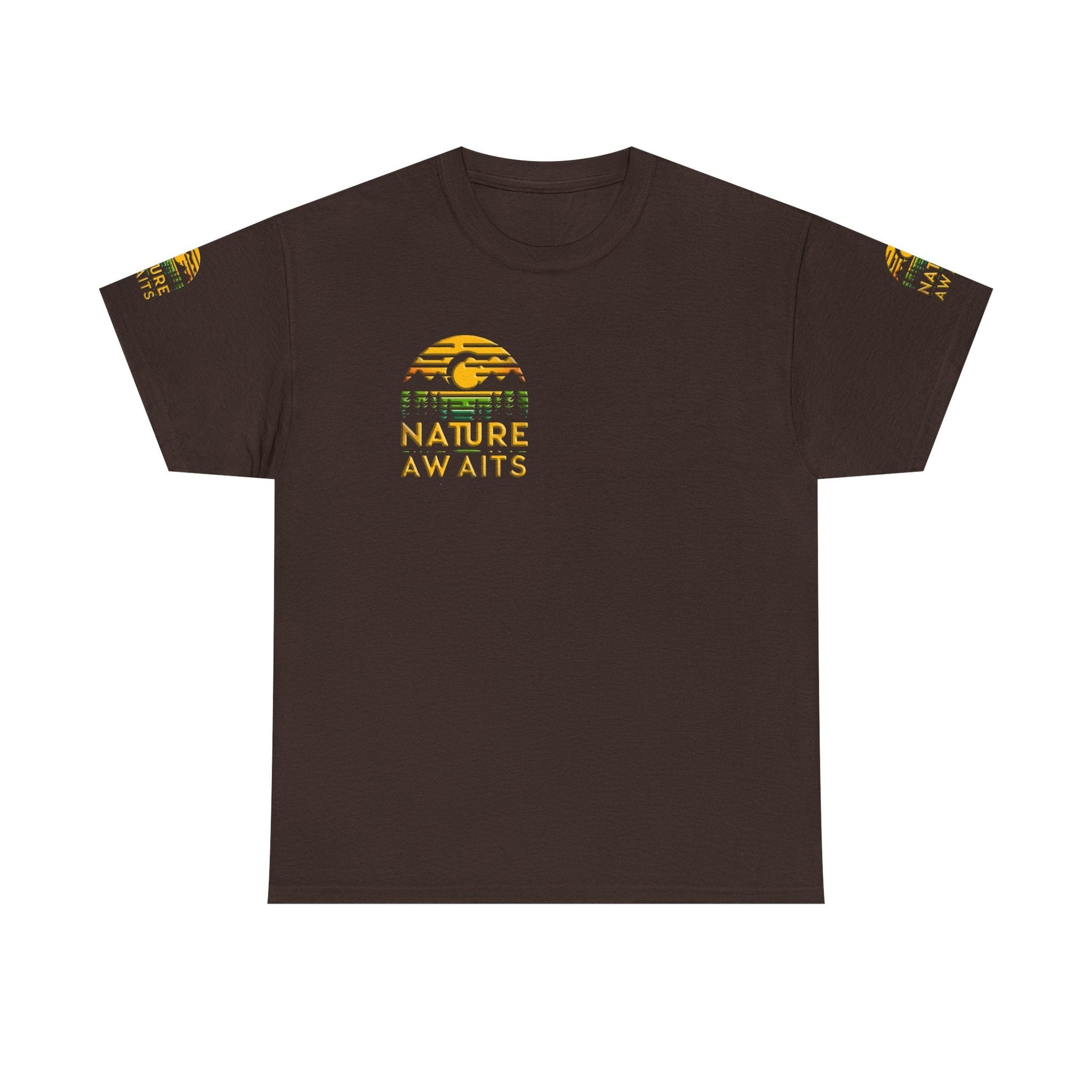 Unisex Heavy Cotton t-shirt nature Awaits t-shirt for Durability