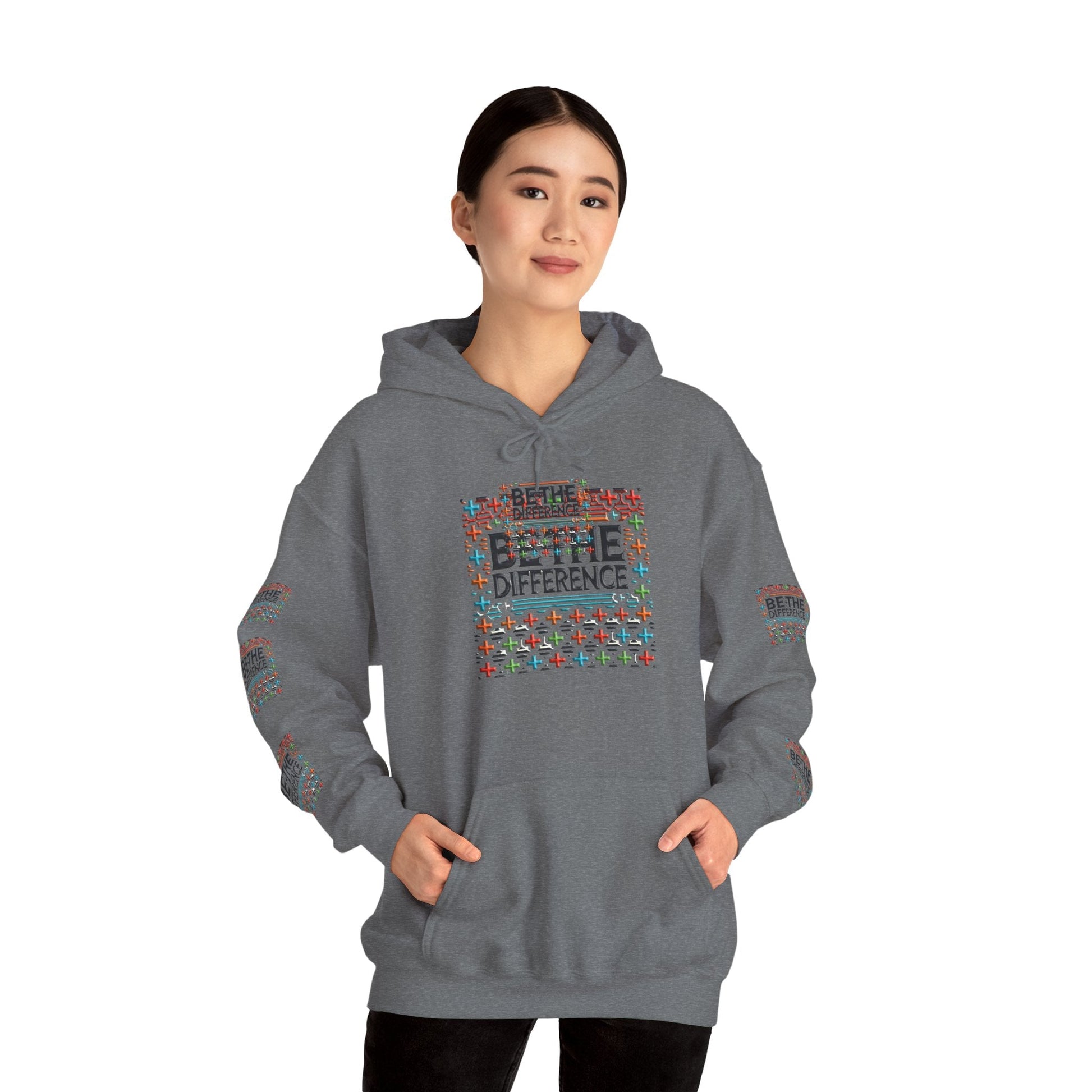 Heavy Blend - Hooded Sweatshirt Be The Difference Cozy, Soft, Stylish