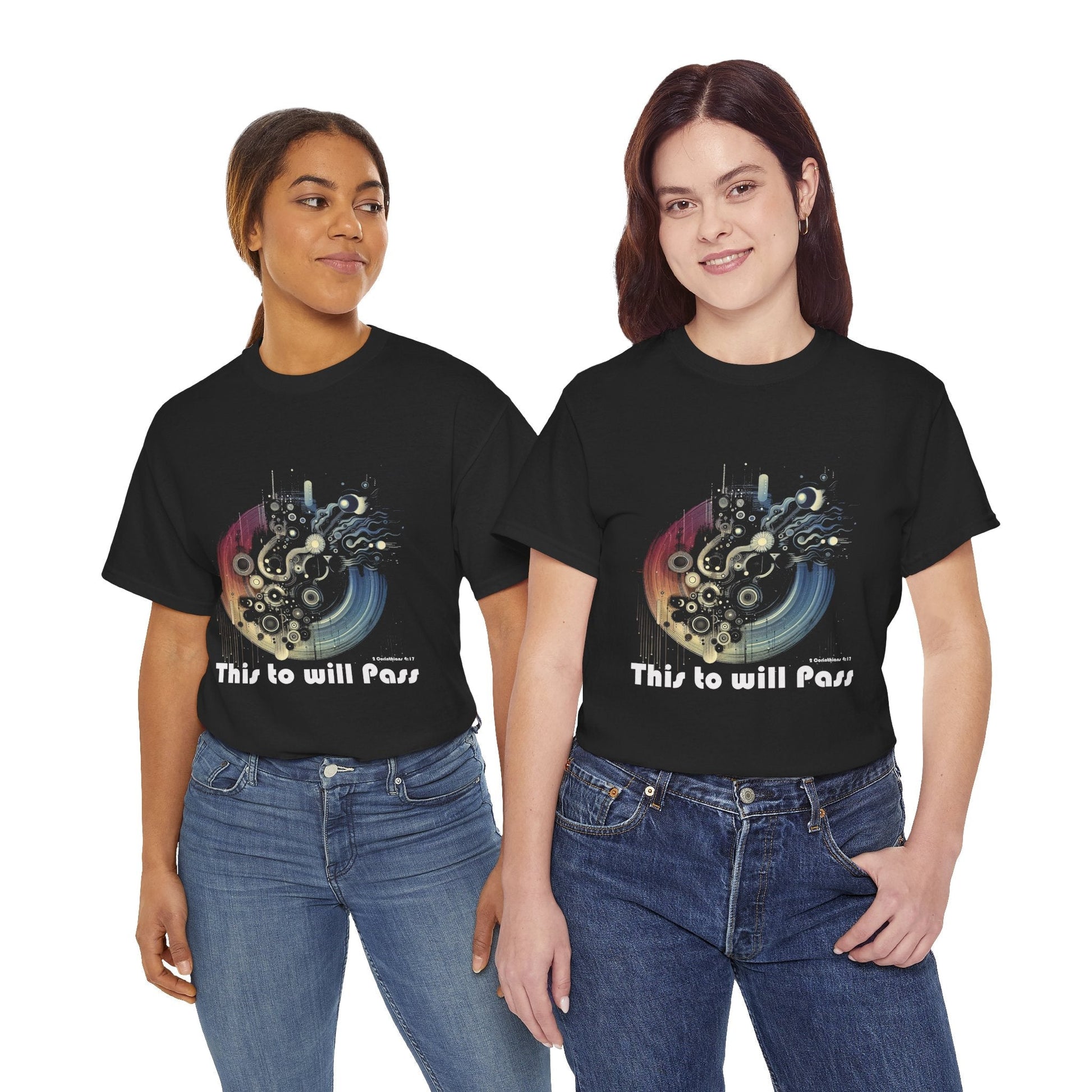 This Too Will Pass t-shirt and cap Color Bundle – Bright Comfort