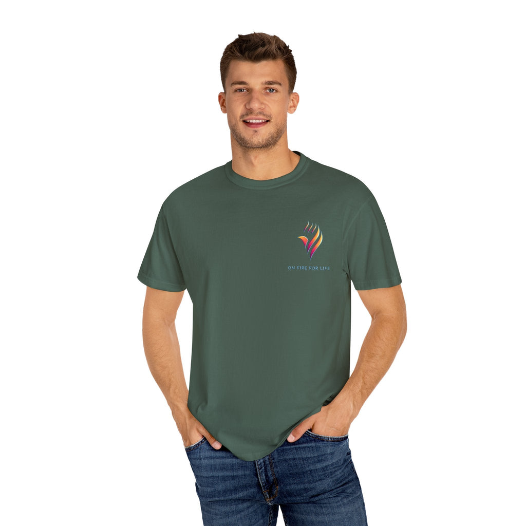 Unisex Garment-Dyed T-shirt - On Fire for Life Ethically Made