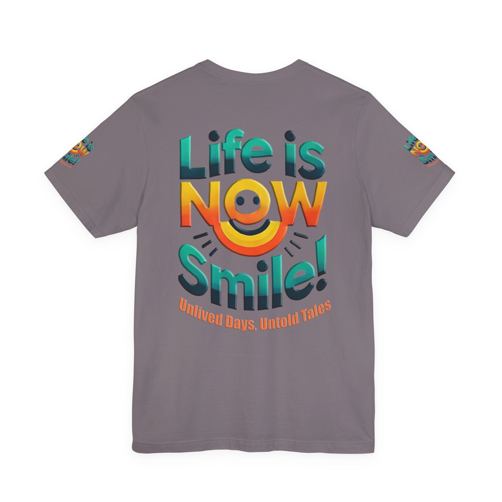 Unisex Jersey Short Sleeve T-shirt - Life Is Now Smile -Classic Fit