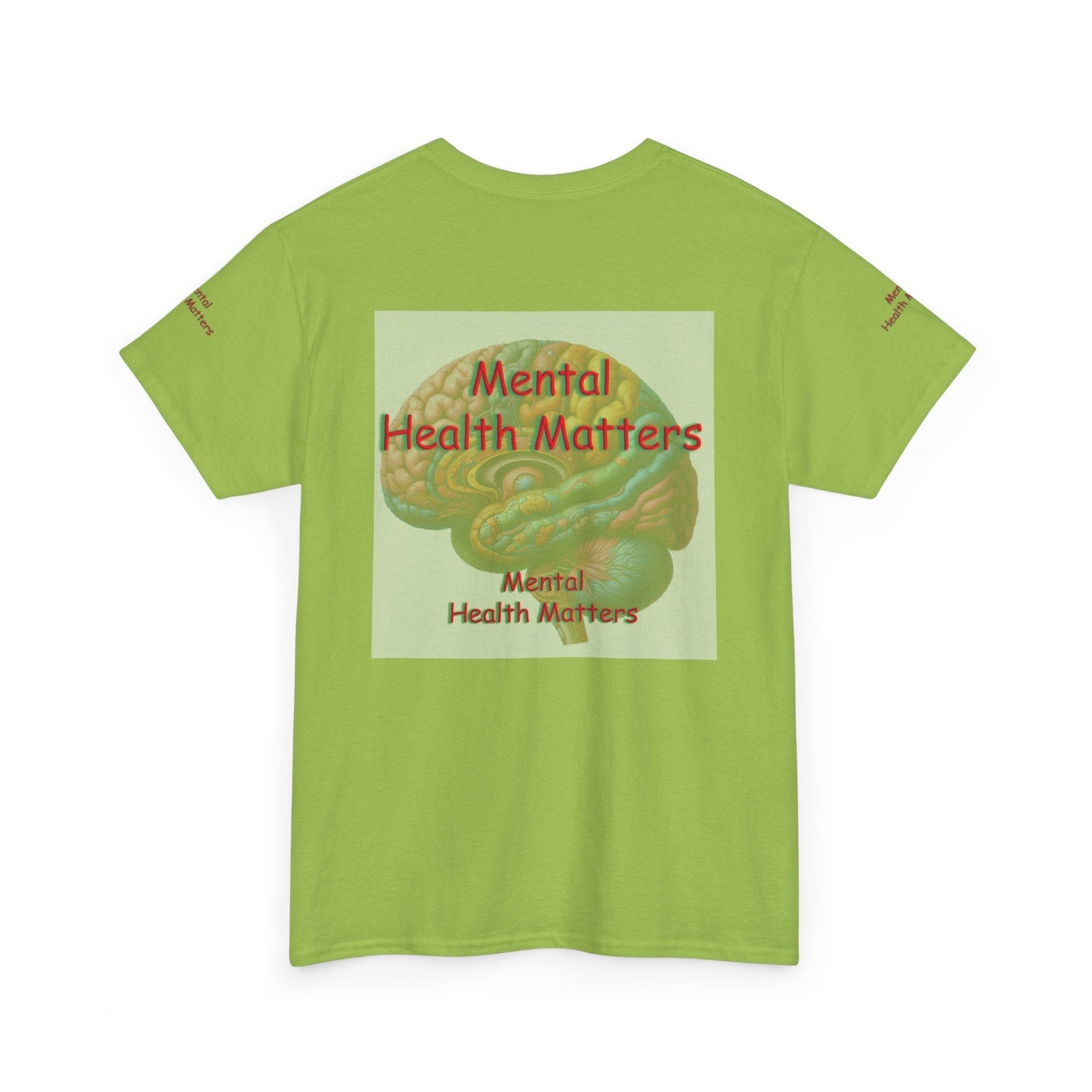 Unisex Heavy Cotton Tee - Mental Health Matters - Stay Focus