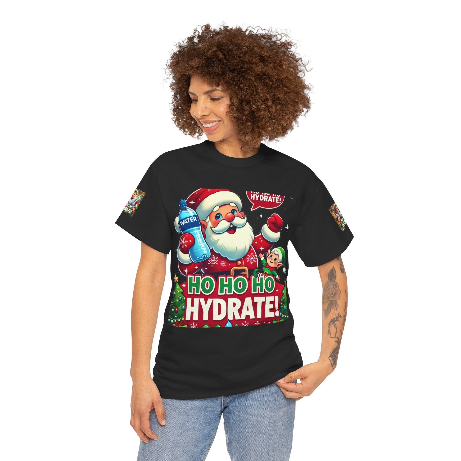 Unisex Heavy Cotton T-shirt - Christmas Tee- Have A Happy Season