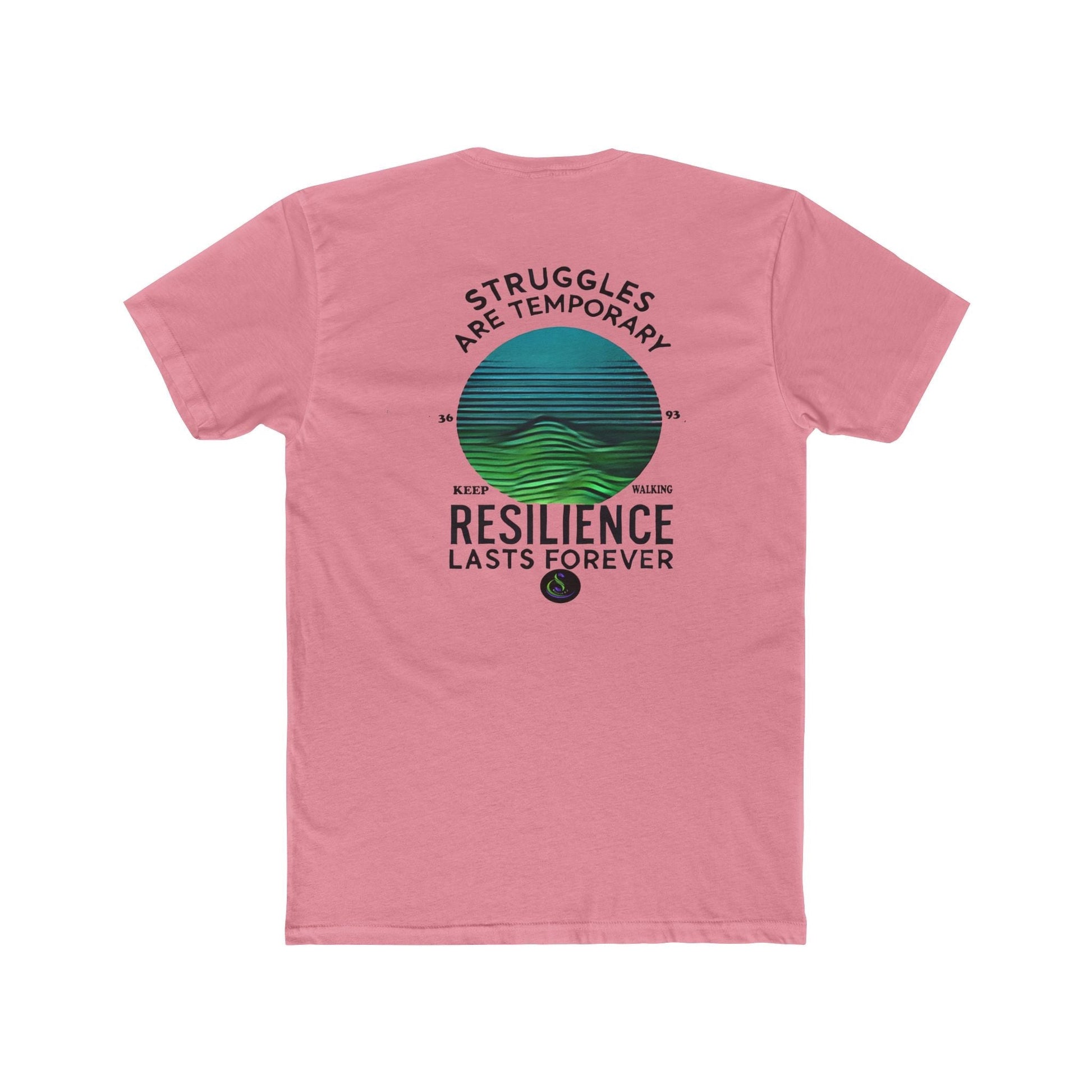 Unisex Cotton Crew T-Shirt - Struggles are temporary resilience Last