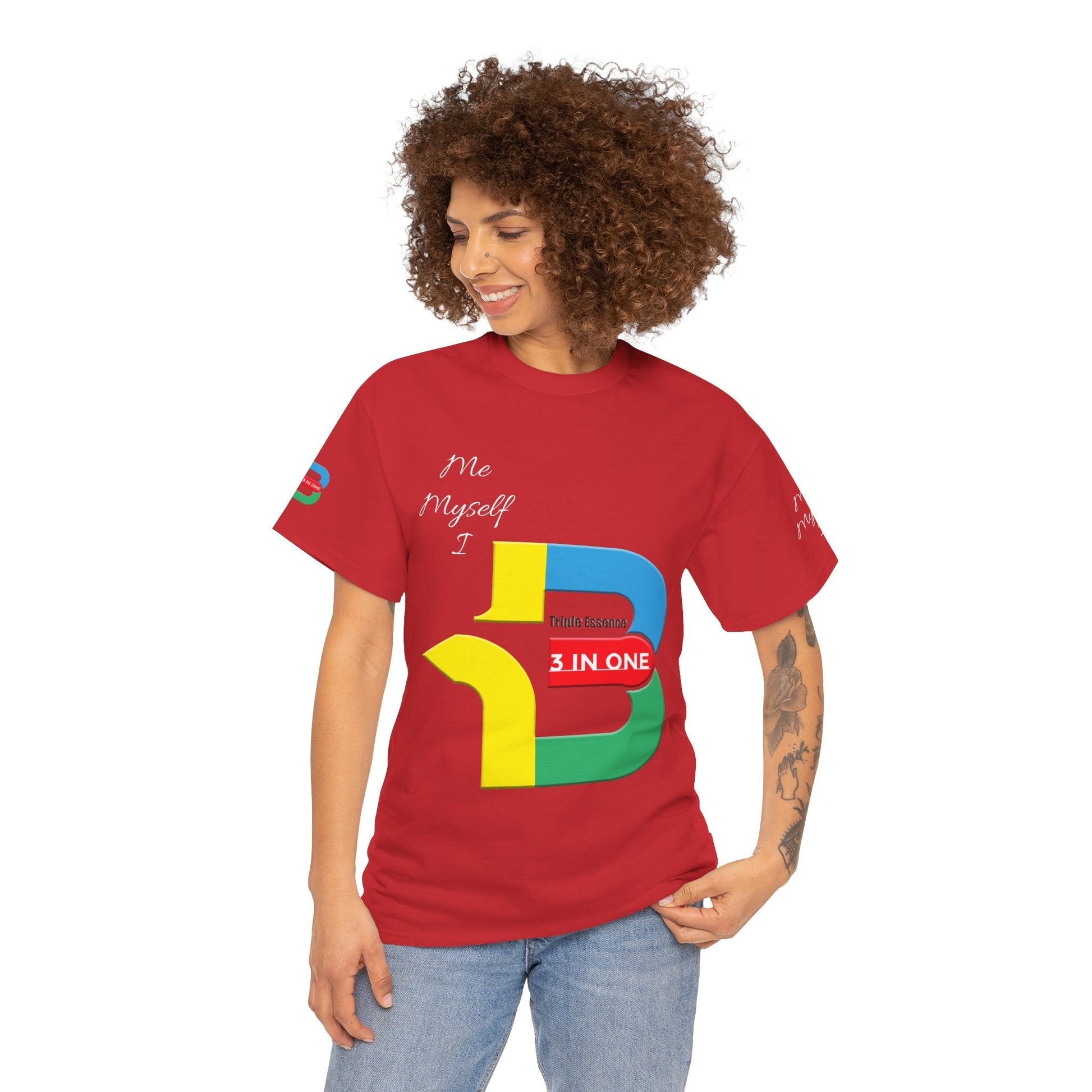 Unisex Heavy Cotton t-shirt 3 in one t-shirt for Comfort & Durability.