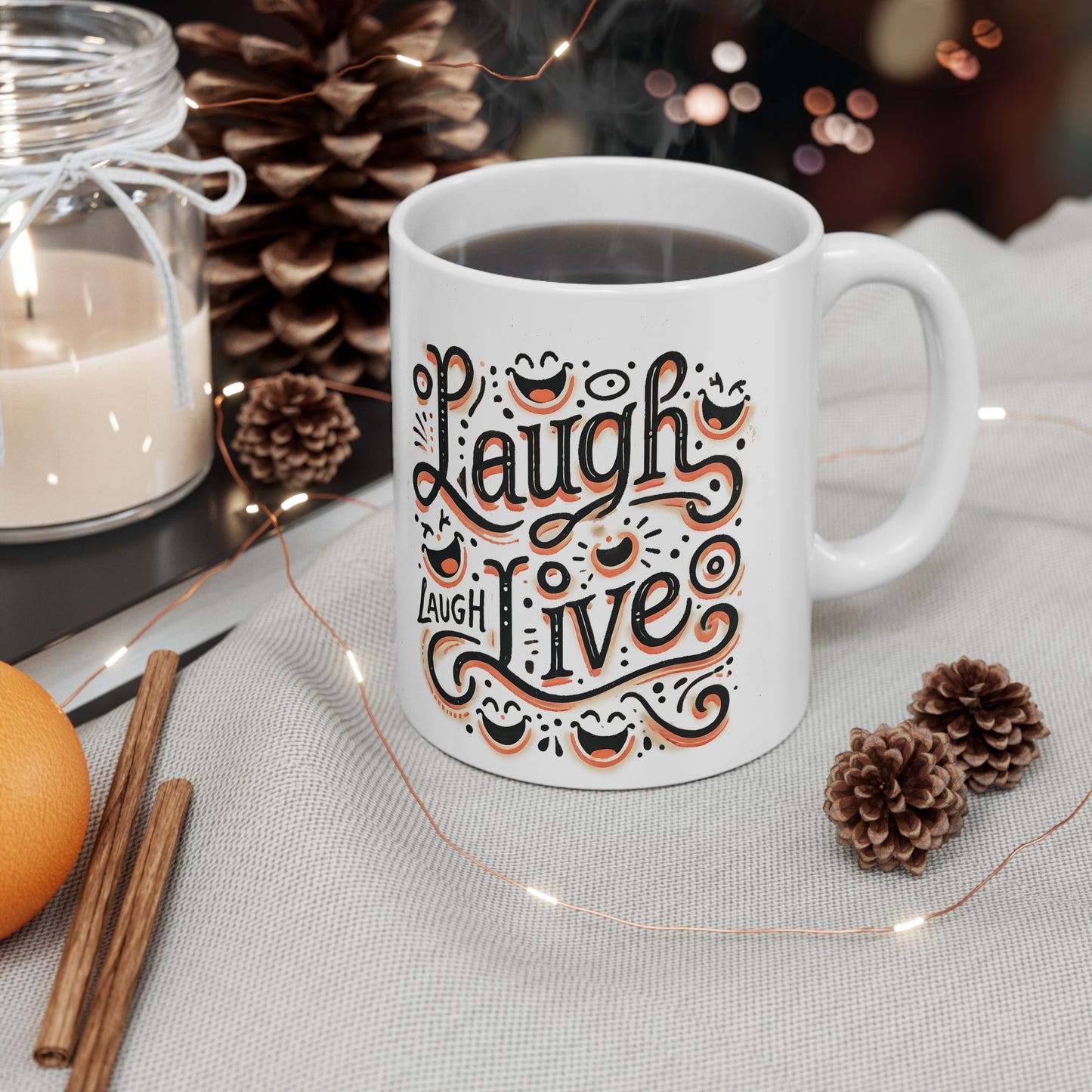 Mug 11oz Laugh Live 3