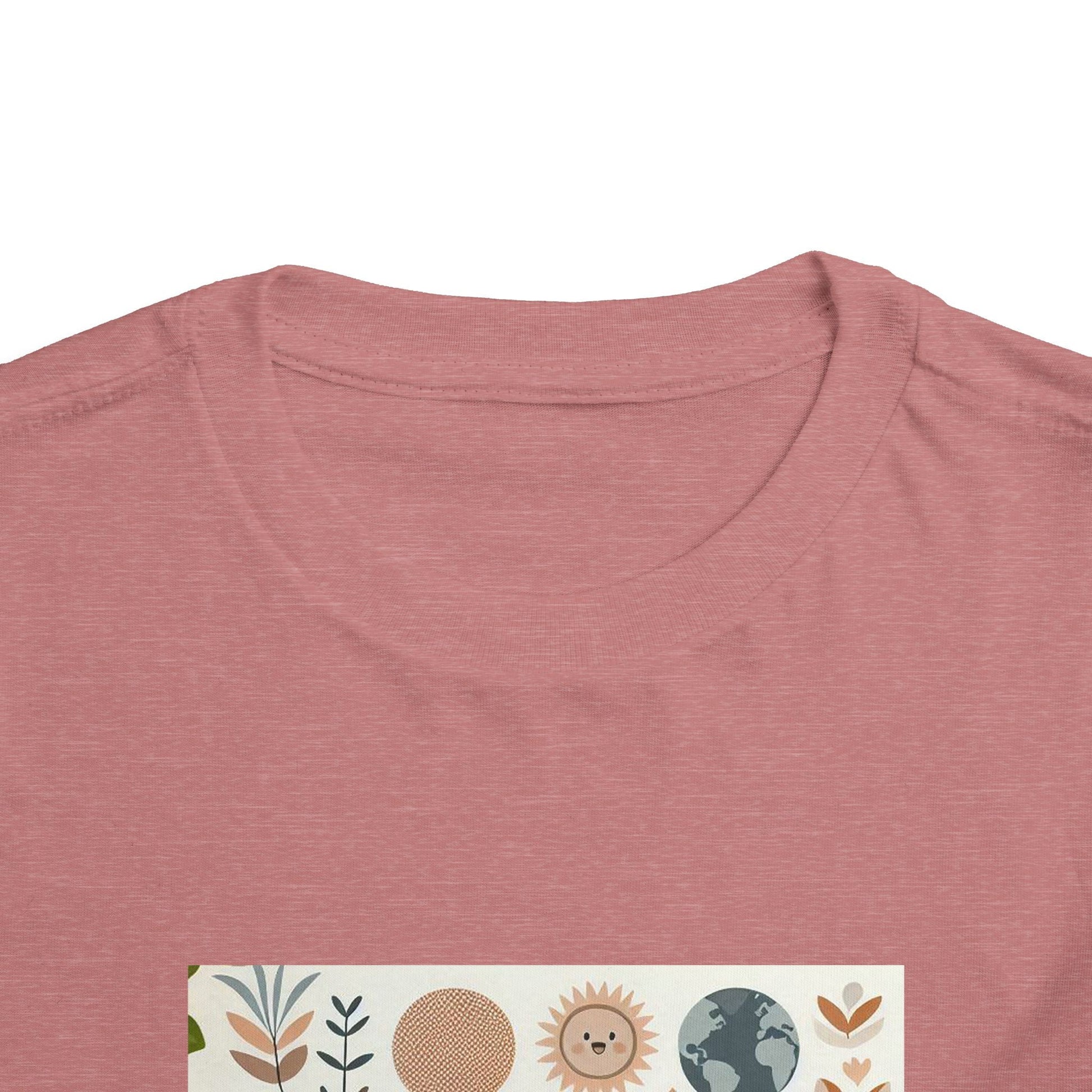Eco-Friendly Toddler Short Sleeve T-shirt - with Nature Print