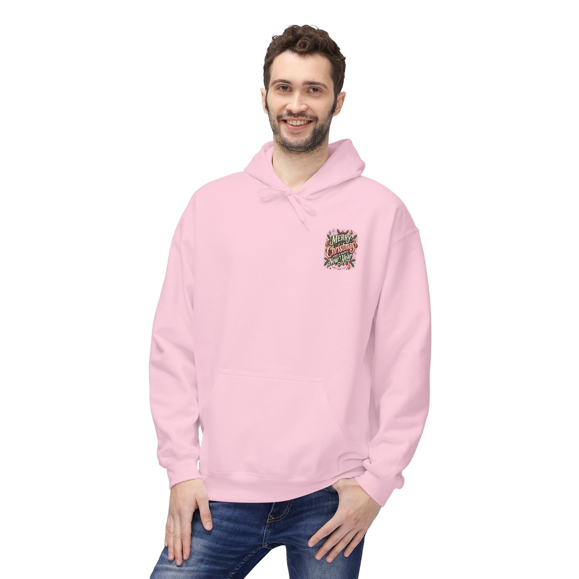 Unisex Midweight Softstyle Fleece Hoodie -  Christmas Holiday Cheer