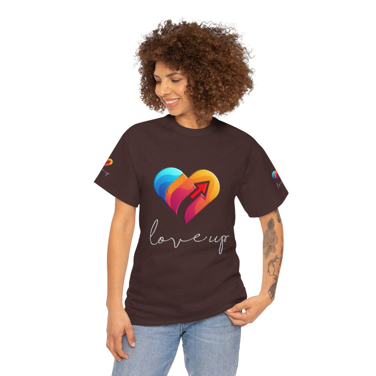 Unisex Heavy Cotton T-shirt - Love's Up Premium Comfort & Timeless