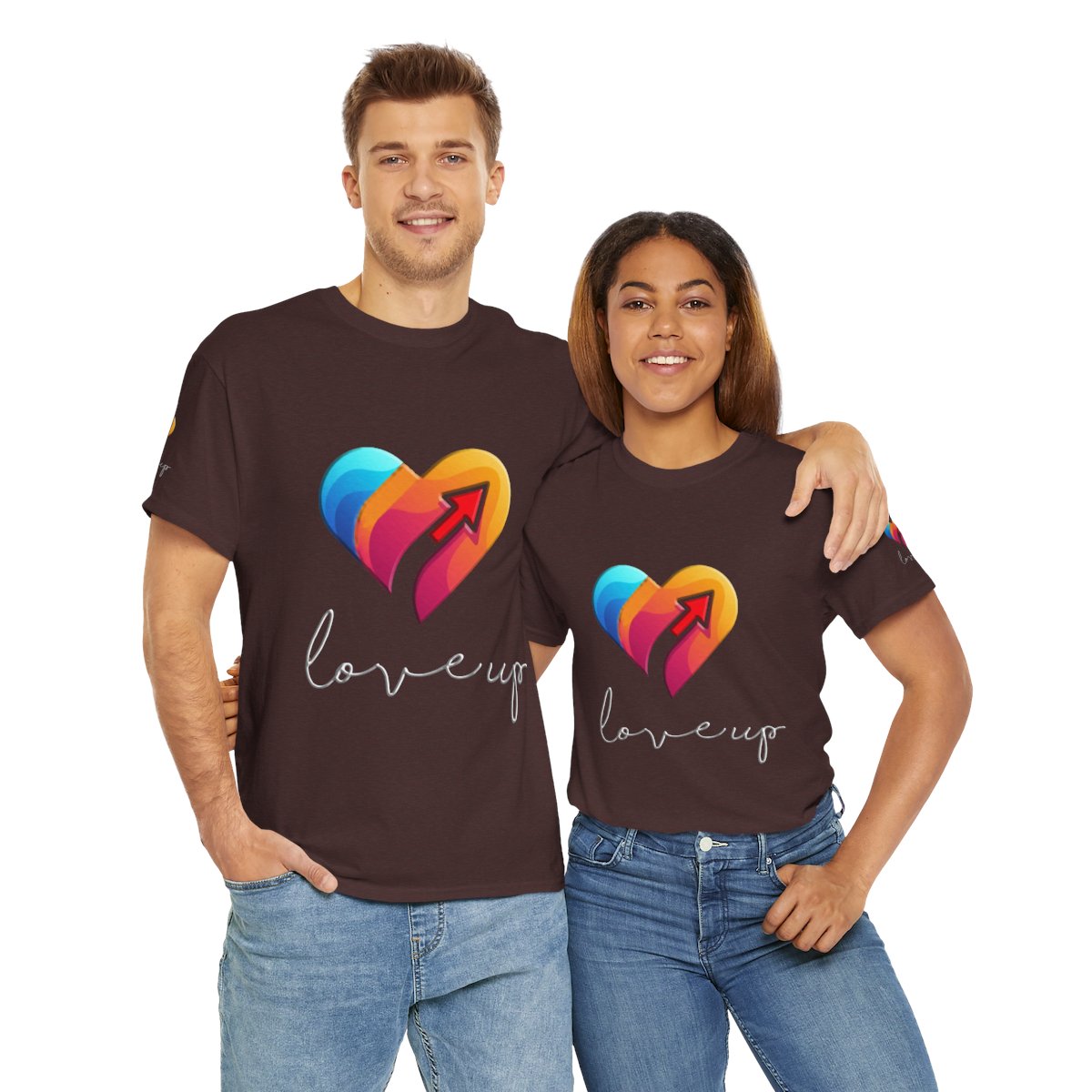 Unisex Heavy Cotton T-shirt - Love's Up Premium Comfort & Timeless
