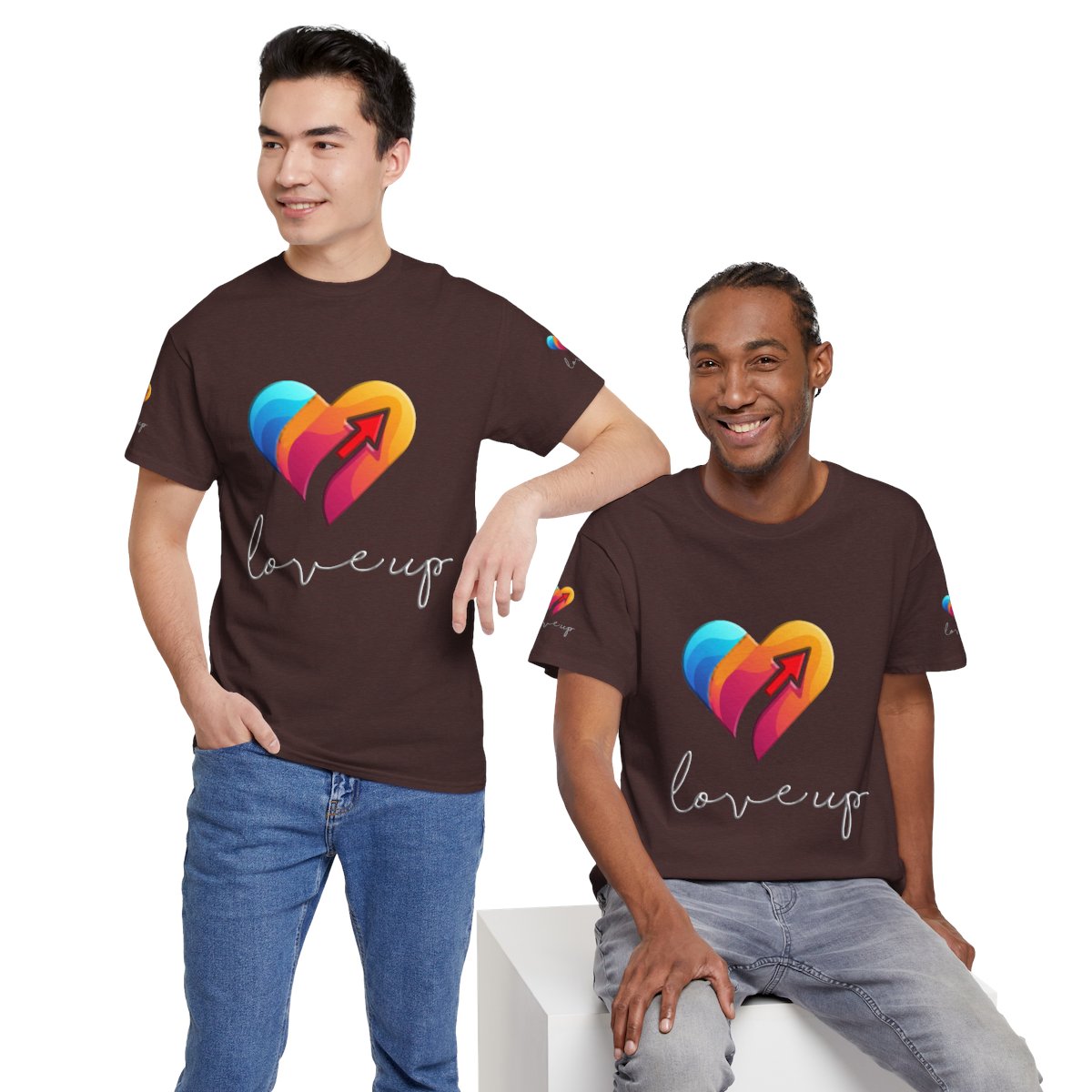 Unisex Heavy Cotton T-shirt - Love's Up Premium Comfort & Timeless