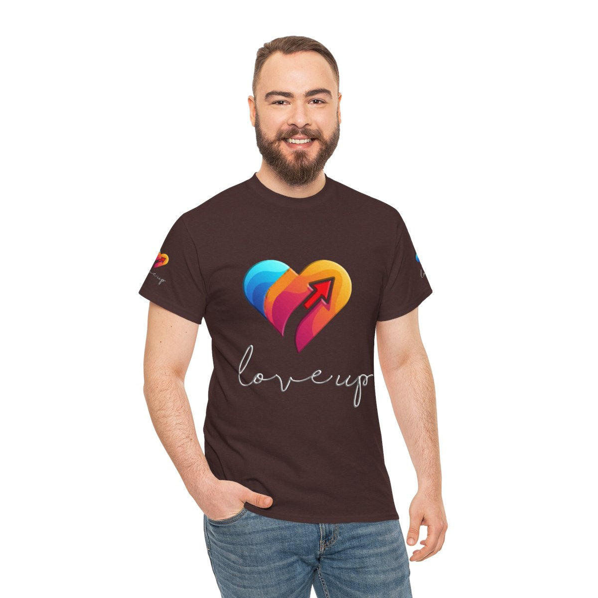Unisex Heavy Cotton T-shirt - Love's Up Premium Comfort & Timeless