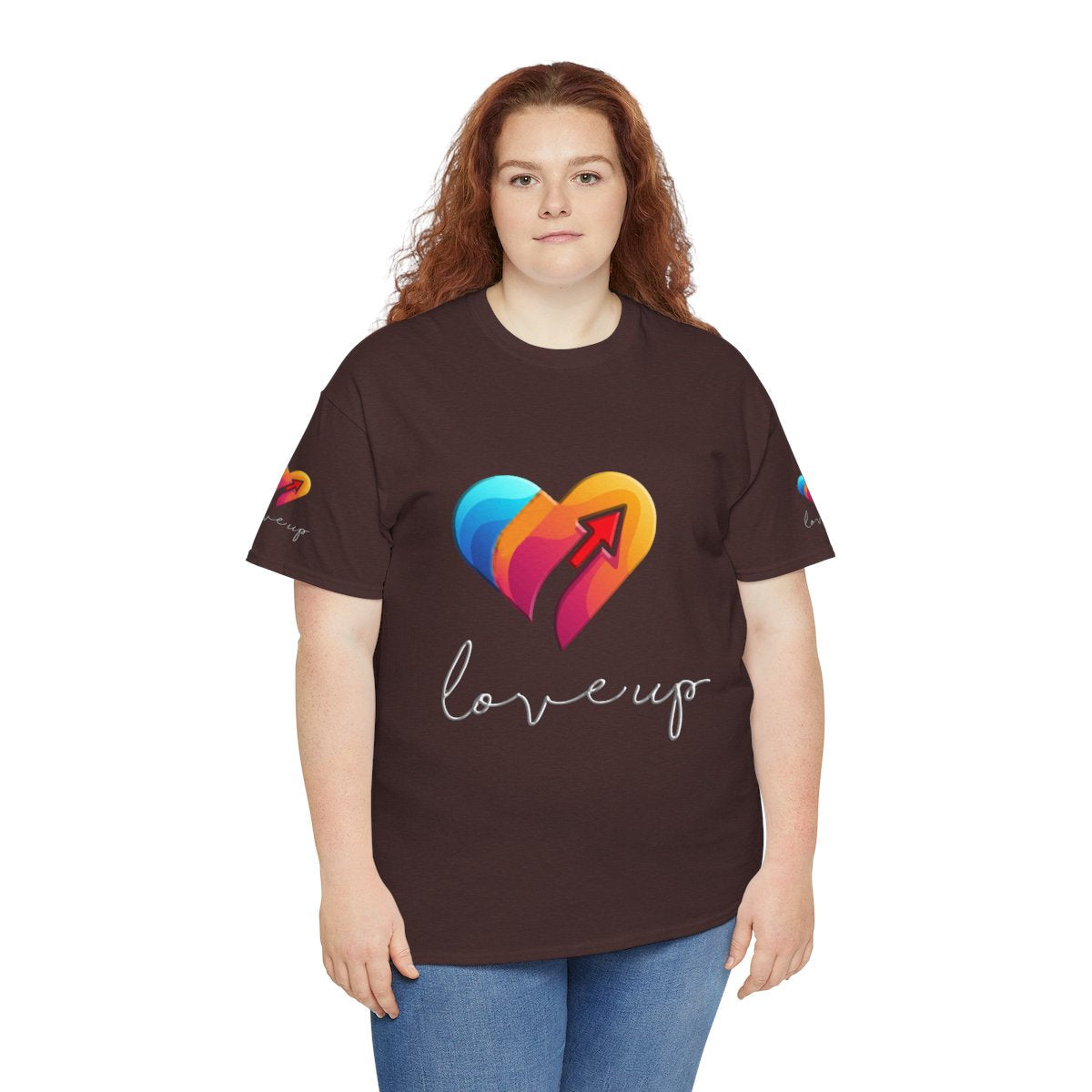 Unisex Heavy Cotton T-shirt - Love's Up Premium Comfort & Timeless