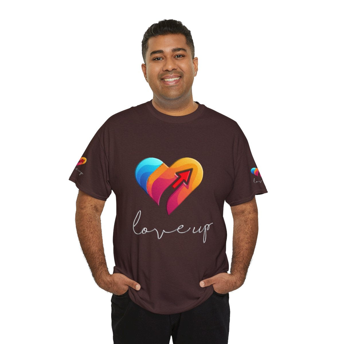 Unisex Heavy Cotton T-shirt - Love's Up Premium Comfort & Timeless