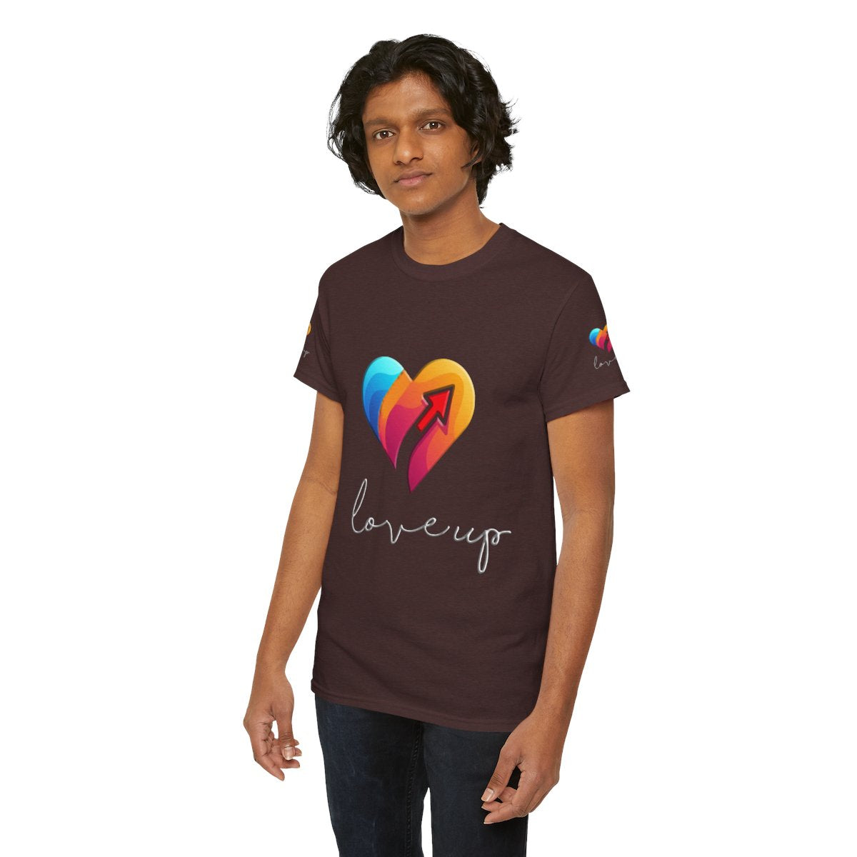Unisex Heavy Cotton T-shirt - Love's Up Premium Comfort & Timeless