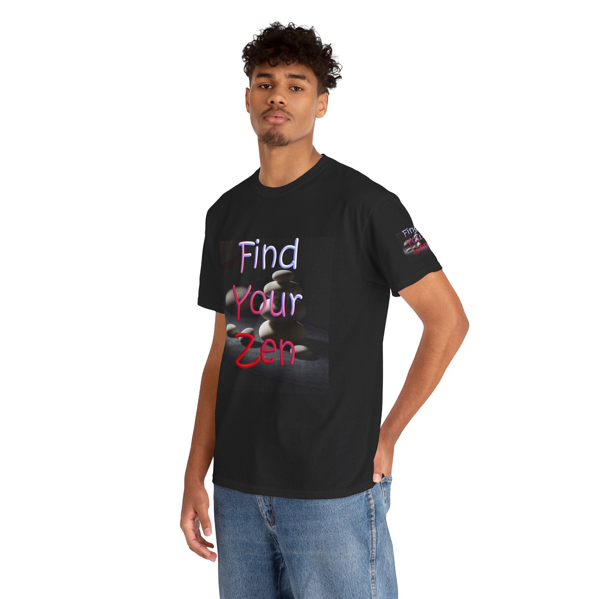 Unisex Heavy Cotton t-shirt Find Your Zen t-shirt for Comfort