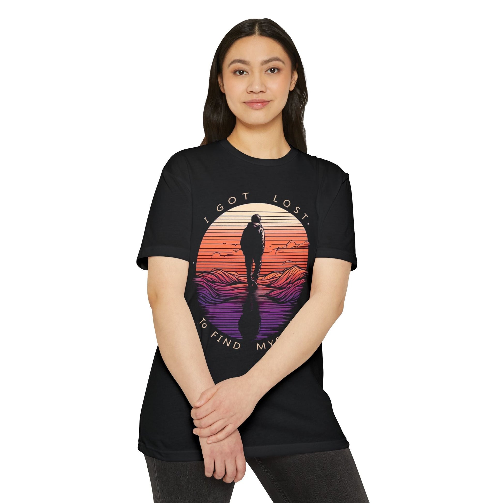 Unisex T-Shirt Lost to Find - Stylish Casual Inspirational Quote Shirt