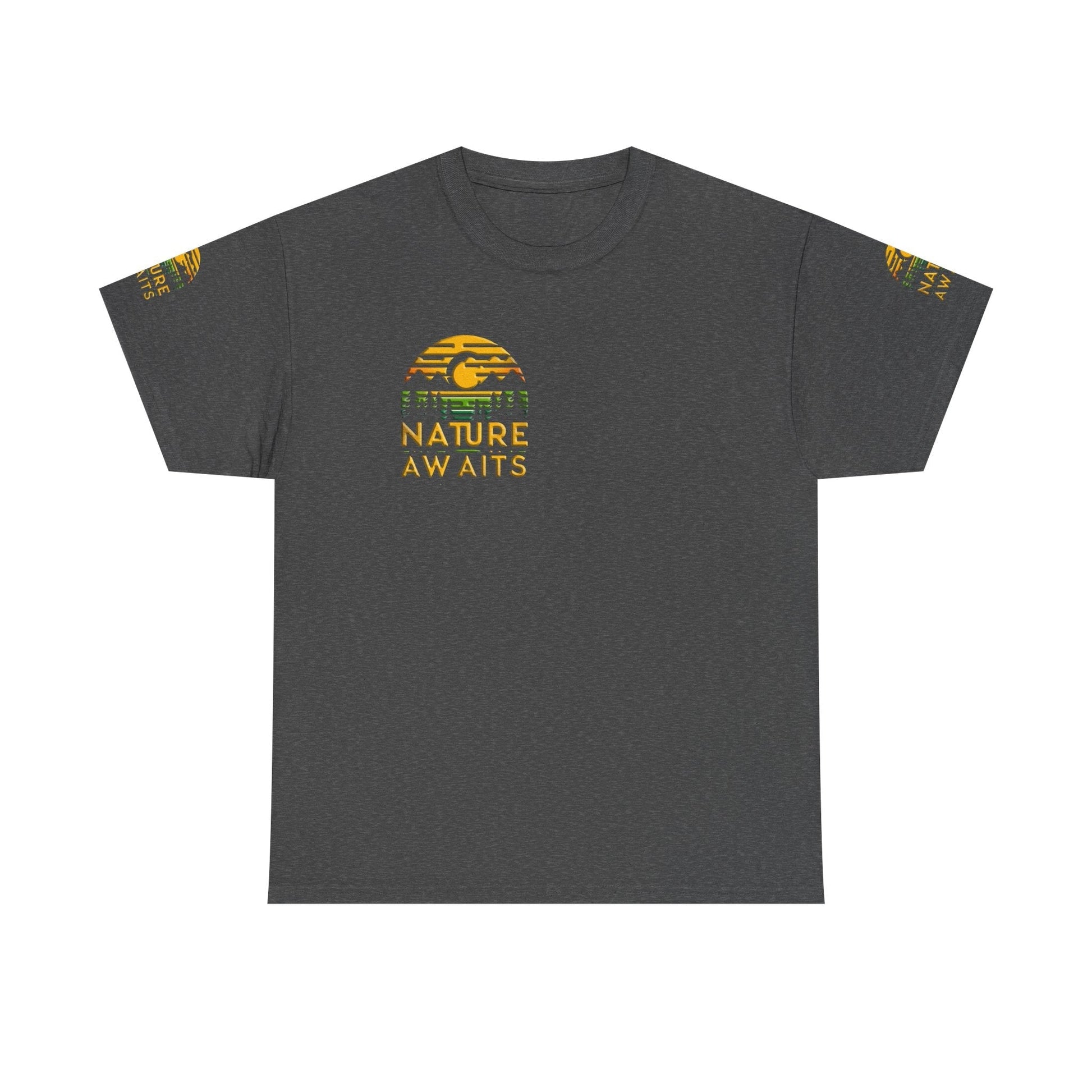 Unisex Heavy Cotton t-shirt nature Awaits t-shirt for Durability