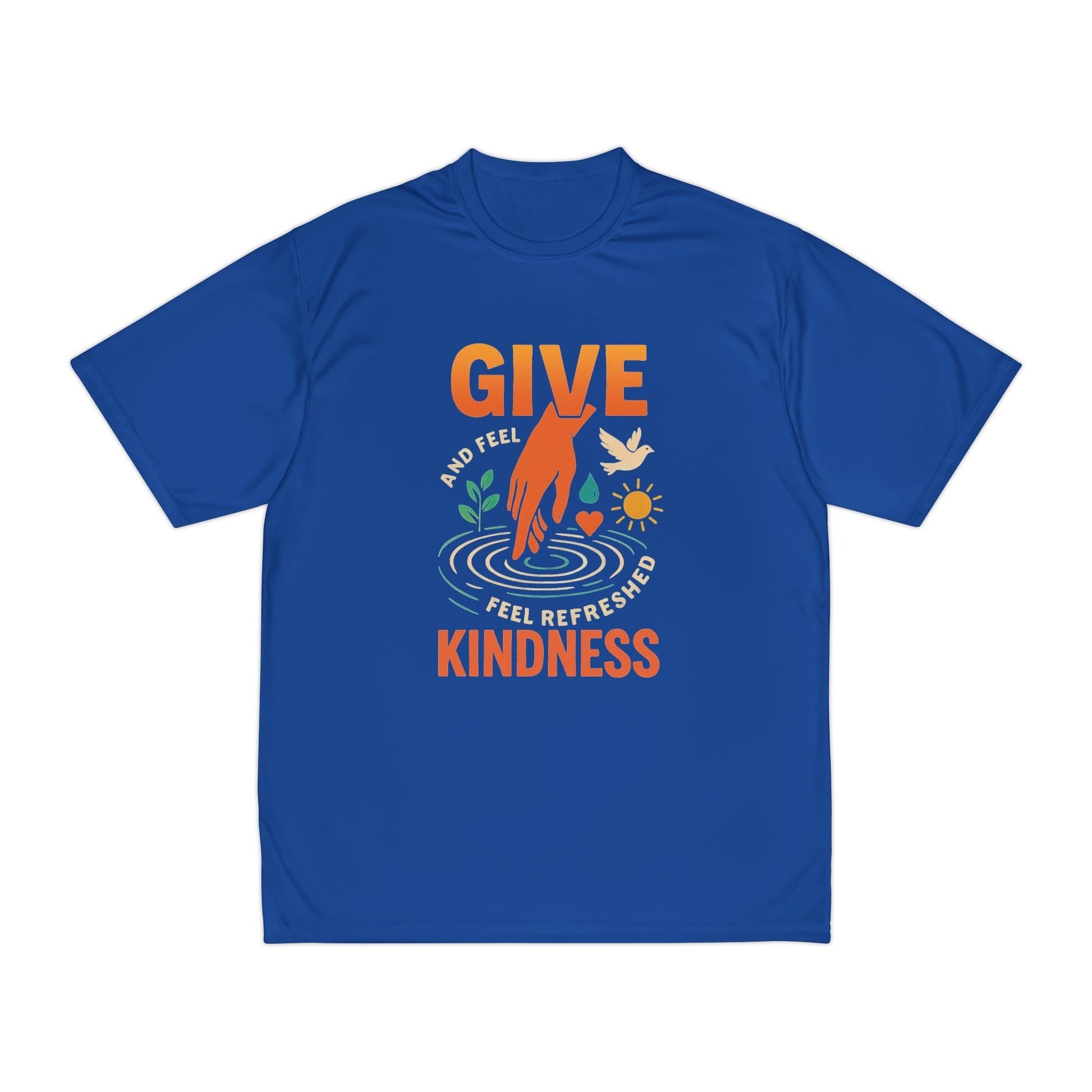 Mens Performance T-Shirt for Fitness & Kindness-Inspired Style