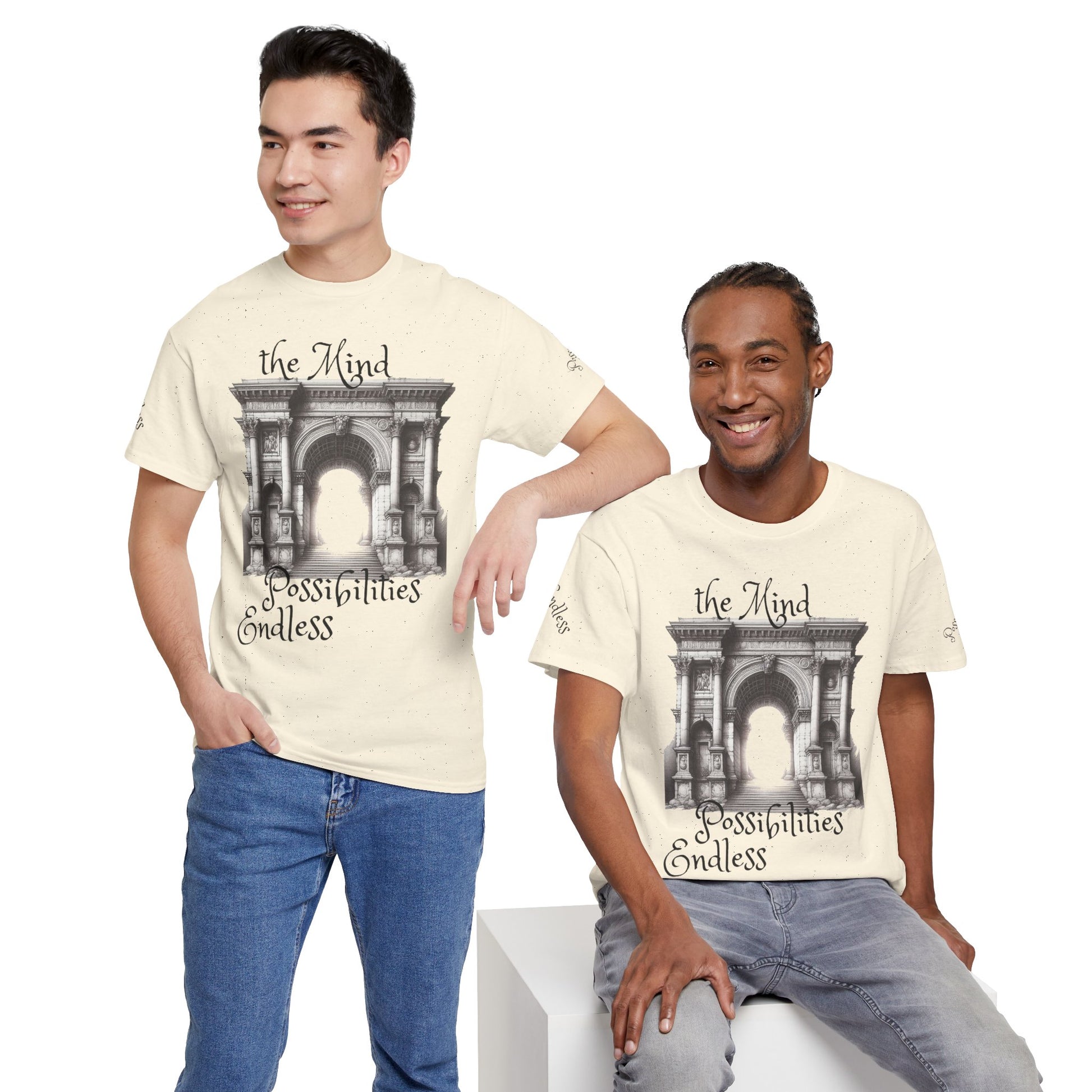 Unisex Heavy Cotton T-shirt - The Mind - Endless Possibilities Endless