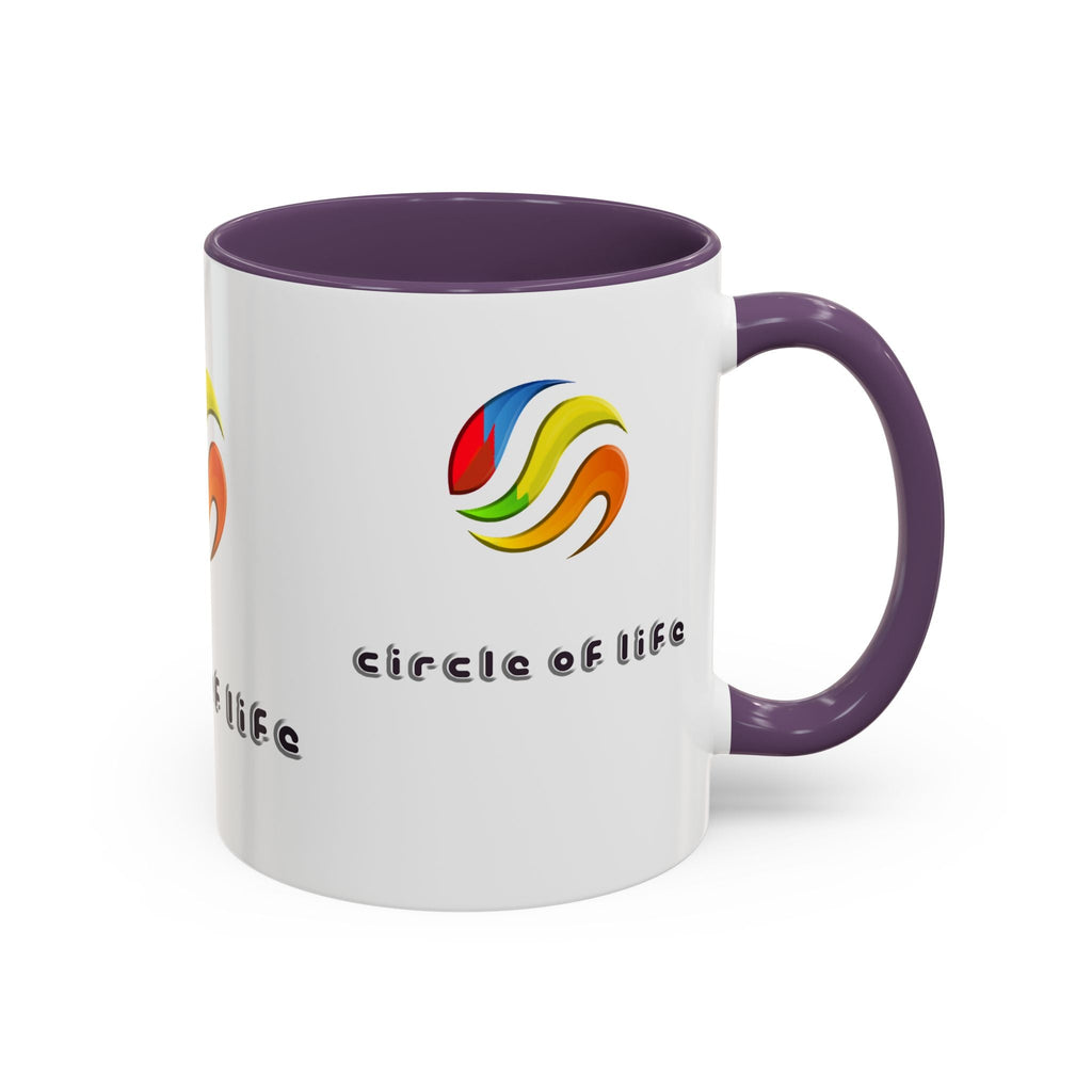 Accent Coffee Mug - (11, 15oz) Circle of Life Stylish Ceramic Mug