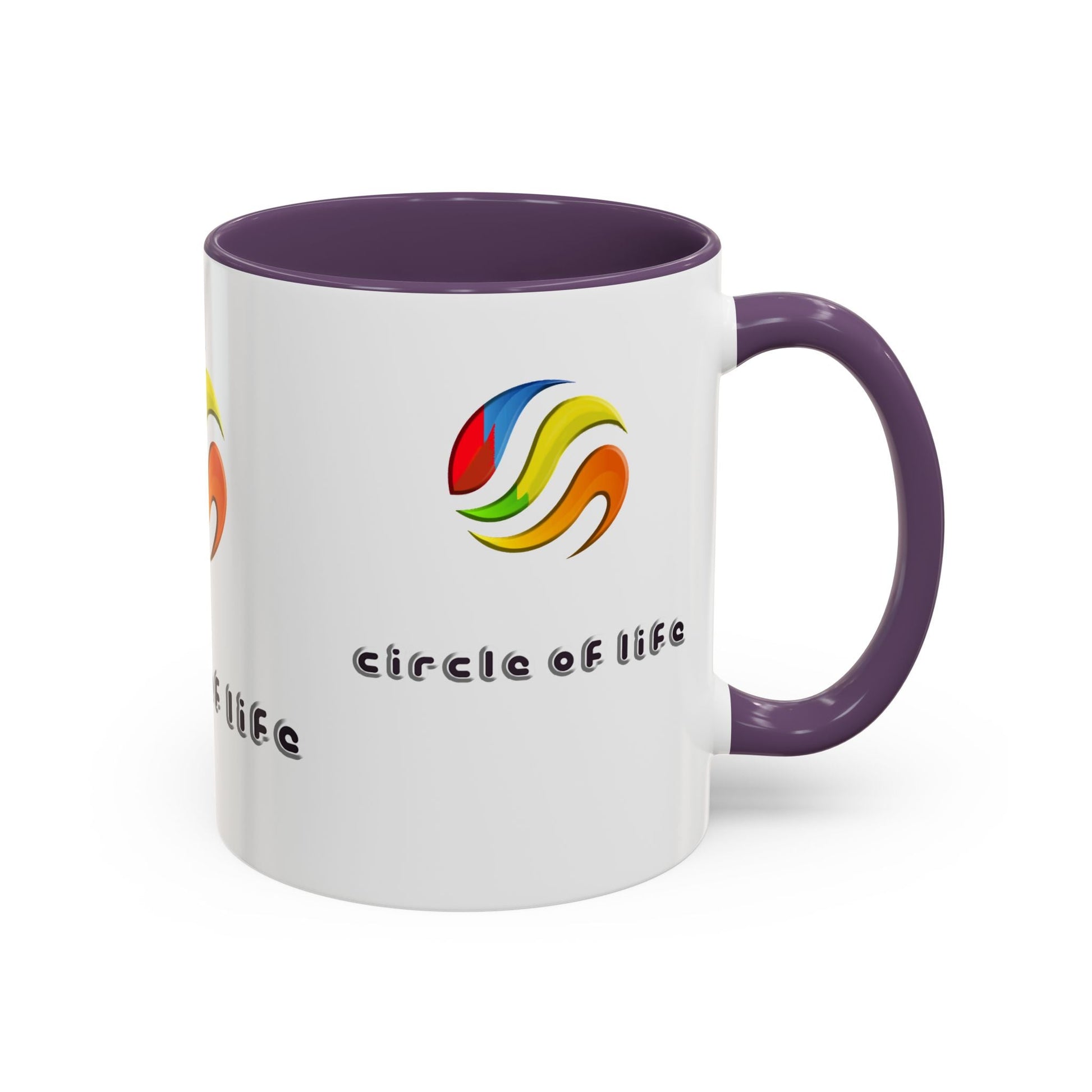 Accent Coffee Mug - (11, 15oz) Circle of Life Stylish Ceramic Mug
