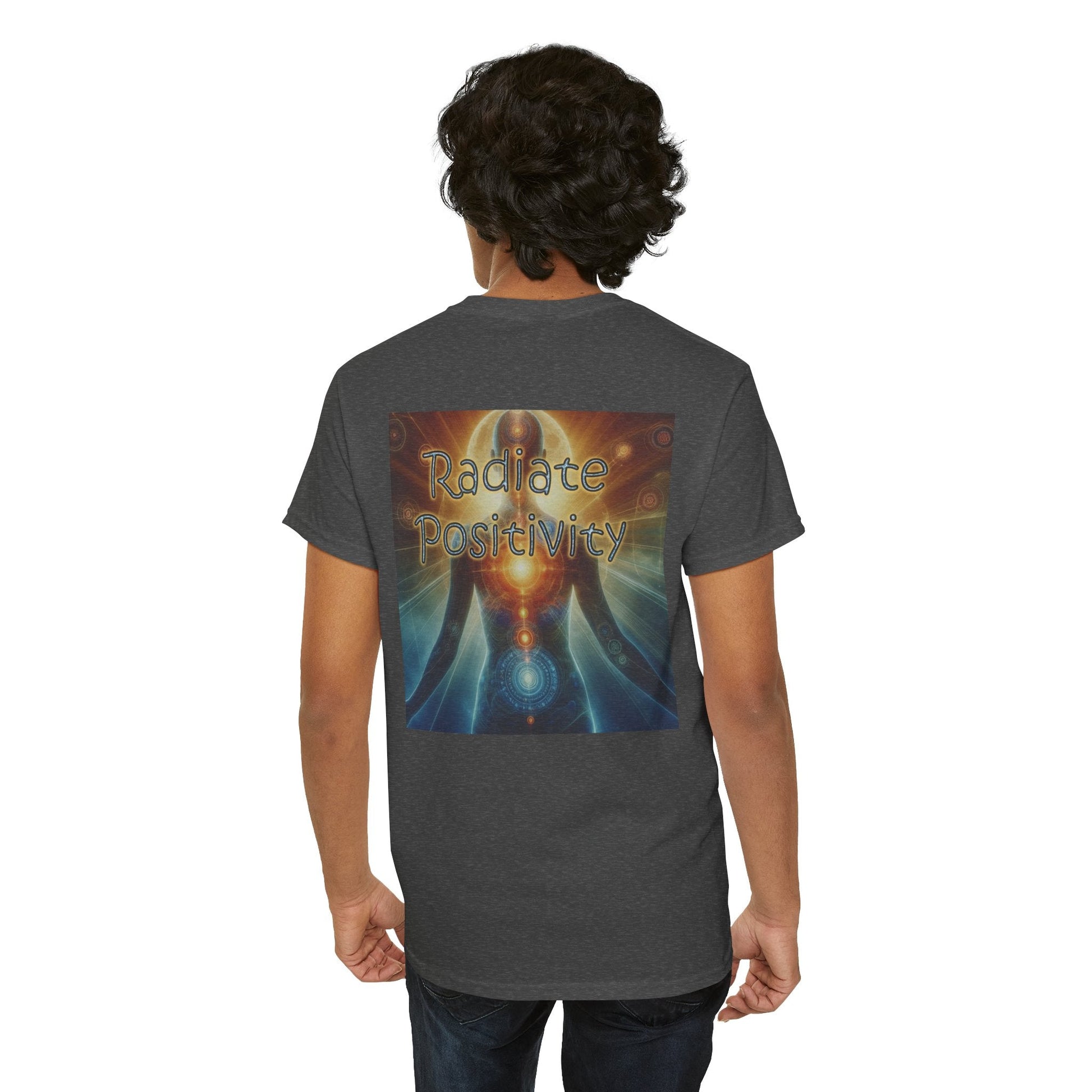 Unisex Heavy Cotton T-shirt - Radiate Positivity Its Free